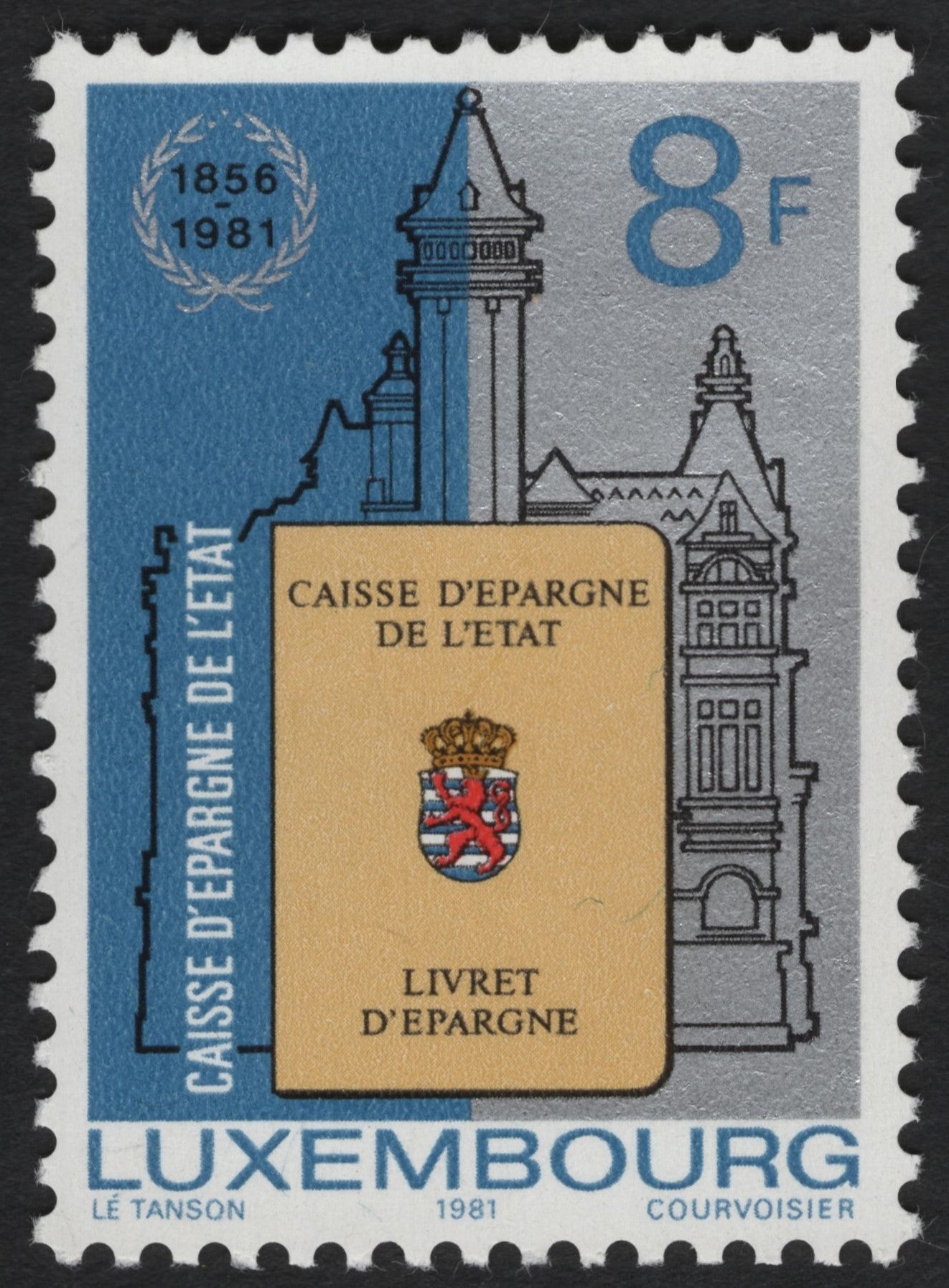 SCG9839 - Luxembourg 1981 – 125th Anniversary of the State Savings Bank (8F)