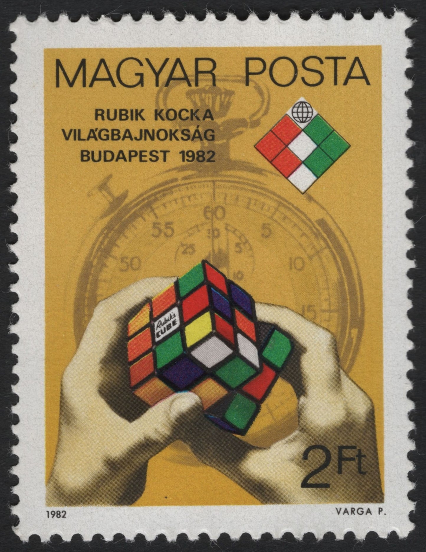 SCG9840 - Hungary 1982 – Rubik’s Cube World Championship, Budapest – 2 Ft
