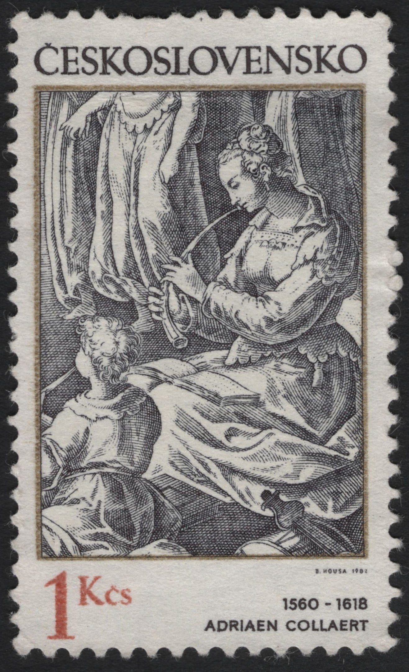 SCG9831 - Czechoslovakia 1982 – Adriaen Collaert (1560–1618) – 1 Kčs