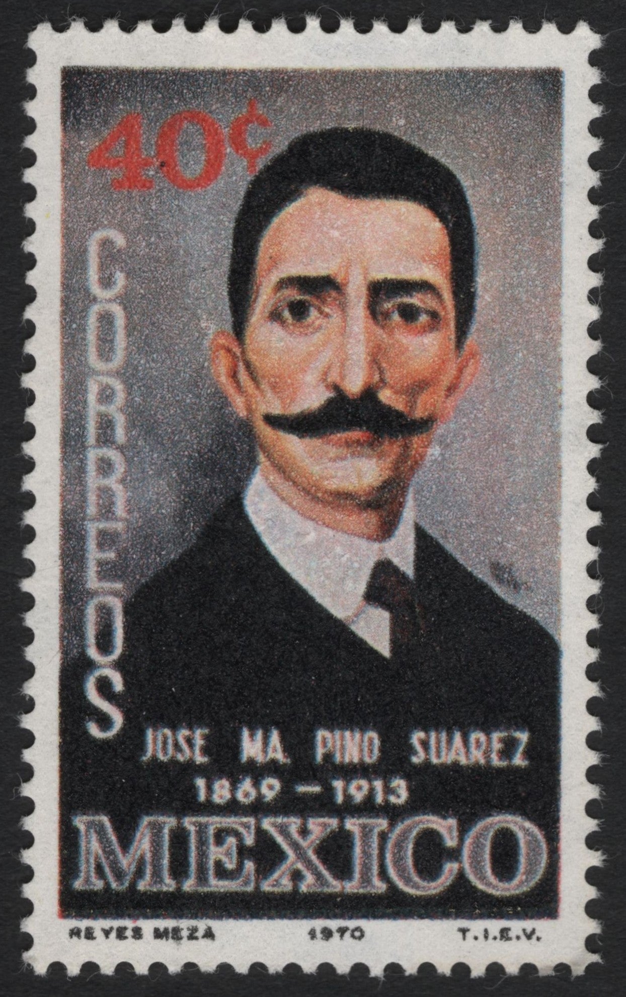 SCG9835 - Mexico – 1970 – José María Pino Suárez – 40¢