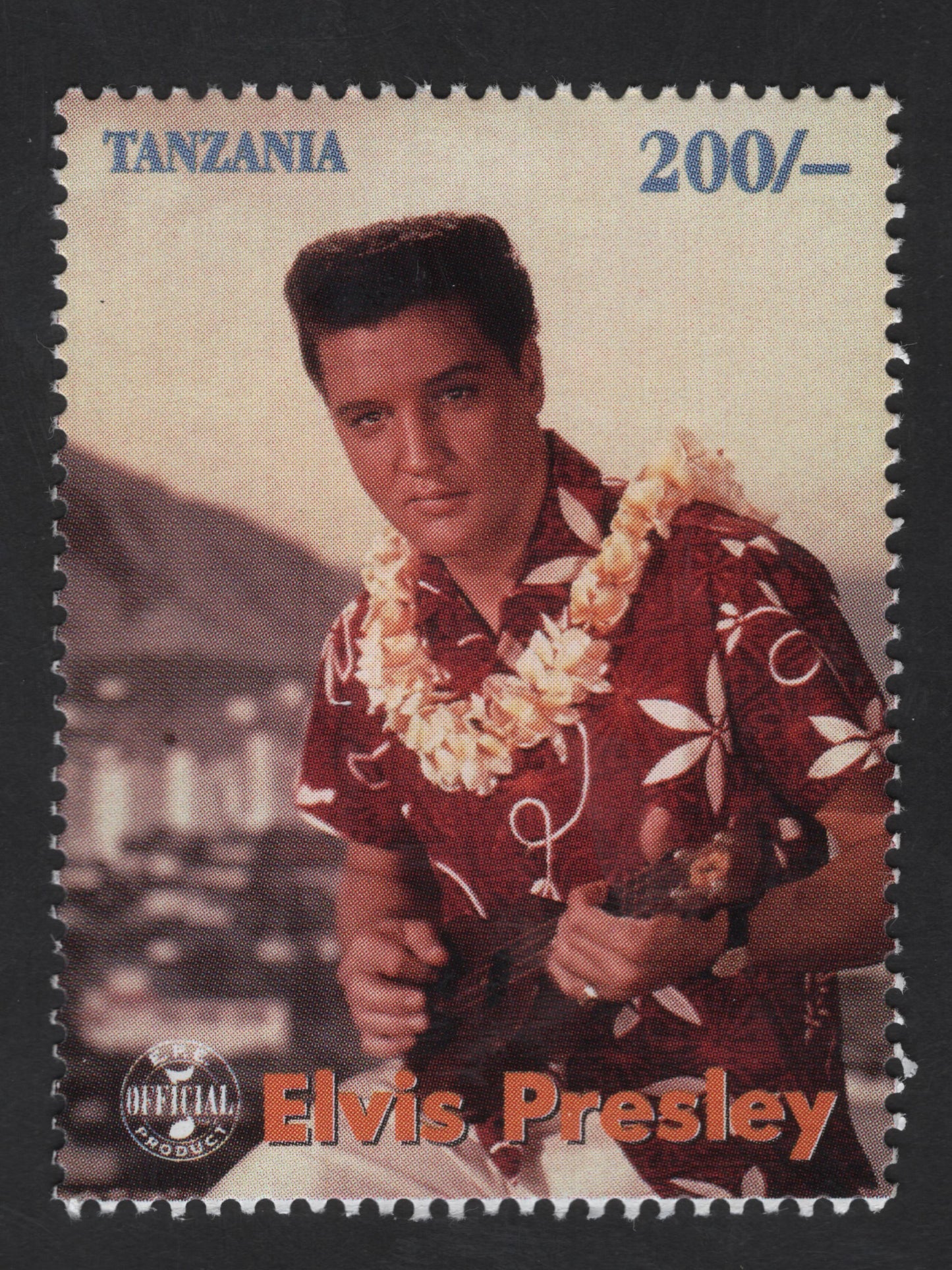 SCG13269 - Tanzania 200 Shillings Elvis Presley Commemorative Stamp