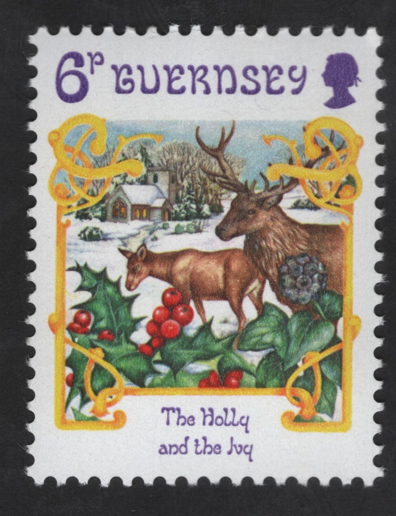 SCG13287 - Guernsey 6p Christmas Stamp – “The Holly and the Ivy”
