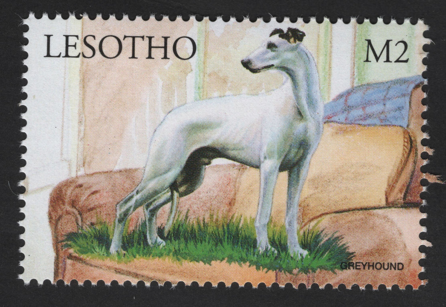 SCG13300 - Greyhound Dog – Lesotho M2 Stamp