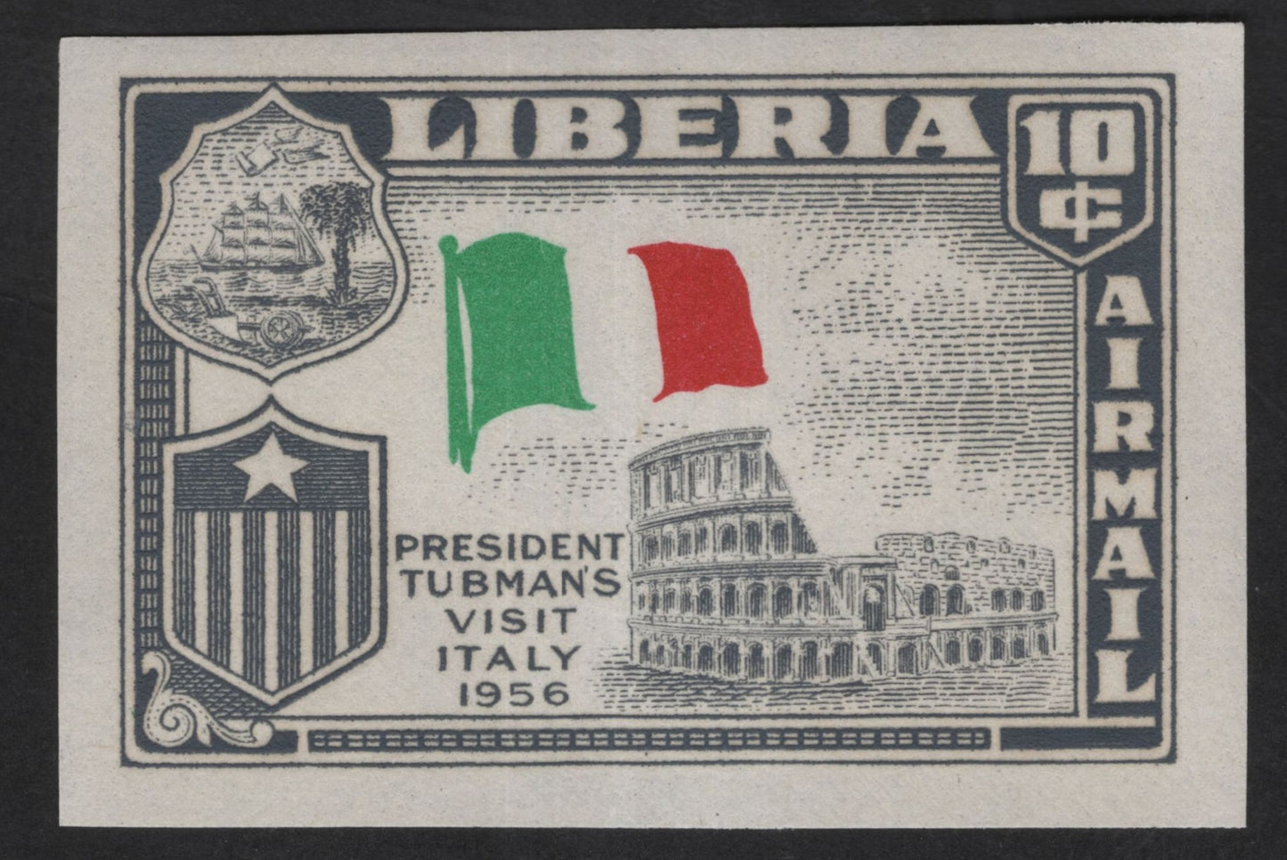 SCG13494 - Liberia 1956 Airmail Stamps – President Tubman’s European Visit Commemorative Set