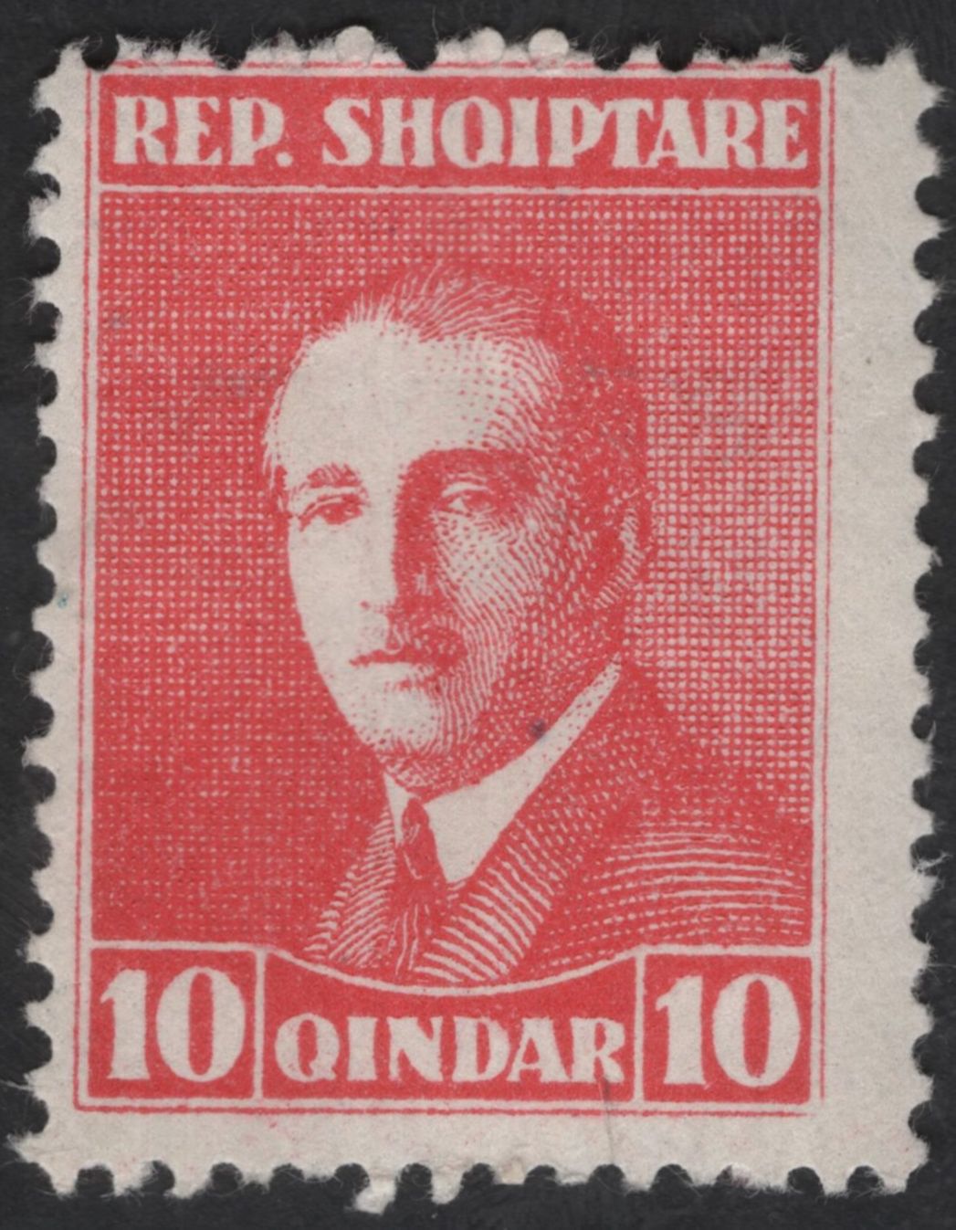 SCG13491 - Albania “Rep. Shqiptare” Portrait Definitive Stamps – 10 & 25 Qindar