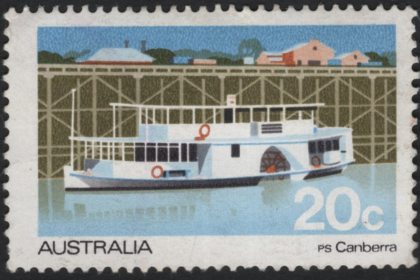 SCG11133 - Australia – PS Canberra Paddle Steamer, 20c (Riverboat Series)