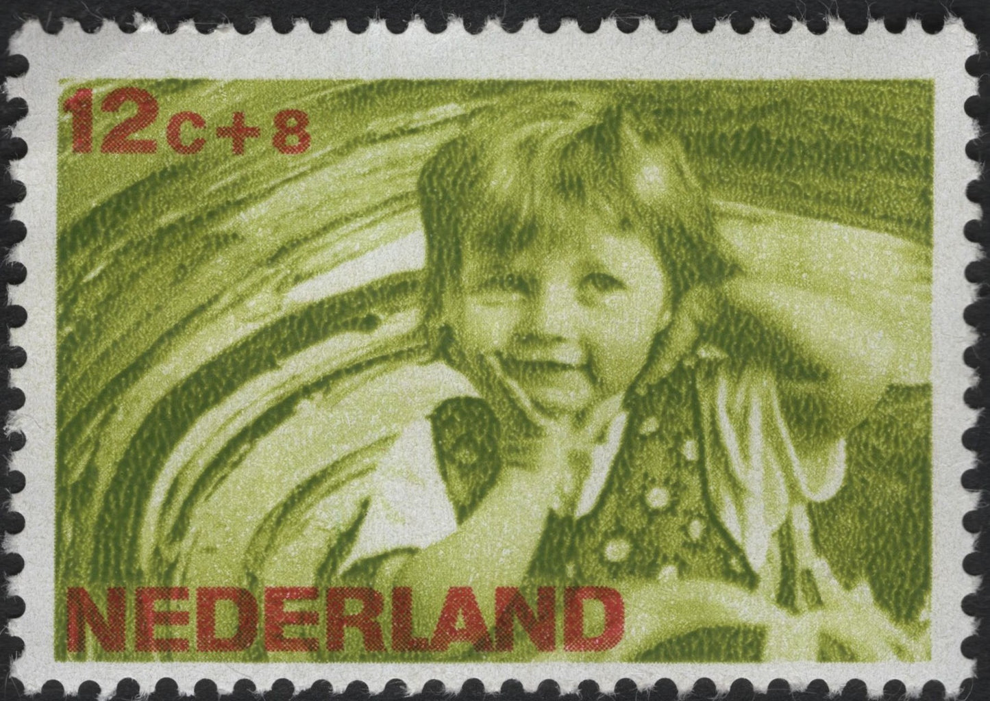 SCG11124 - Netherlands – Child Welfare Semi-Postal Stamp (12c + 8c), 1970s