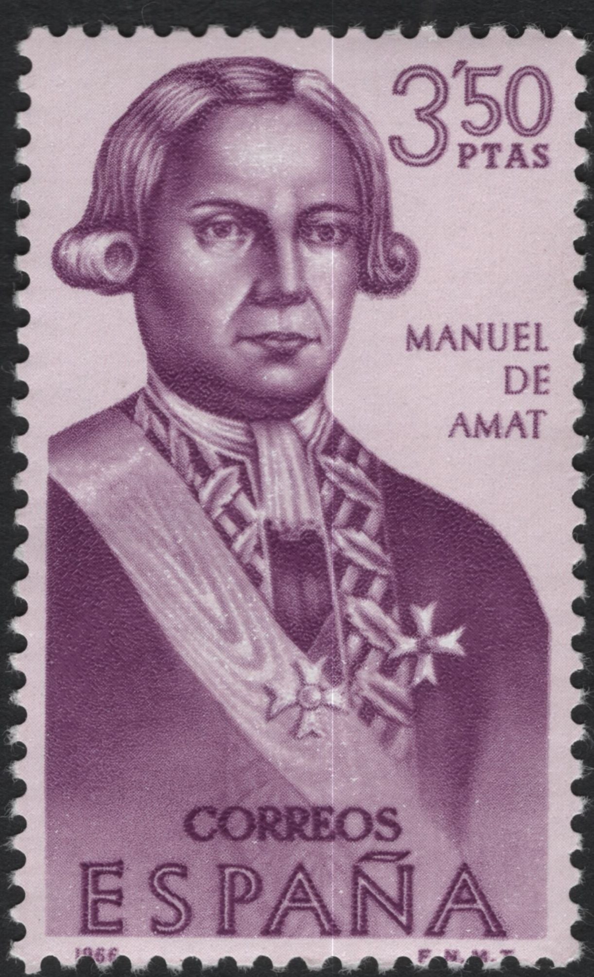 SCG10955 - Spain 1966 – Distinguished Spanish Statesmen & Military Figures (Complete Set of 4)