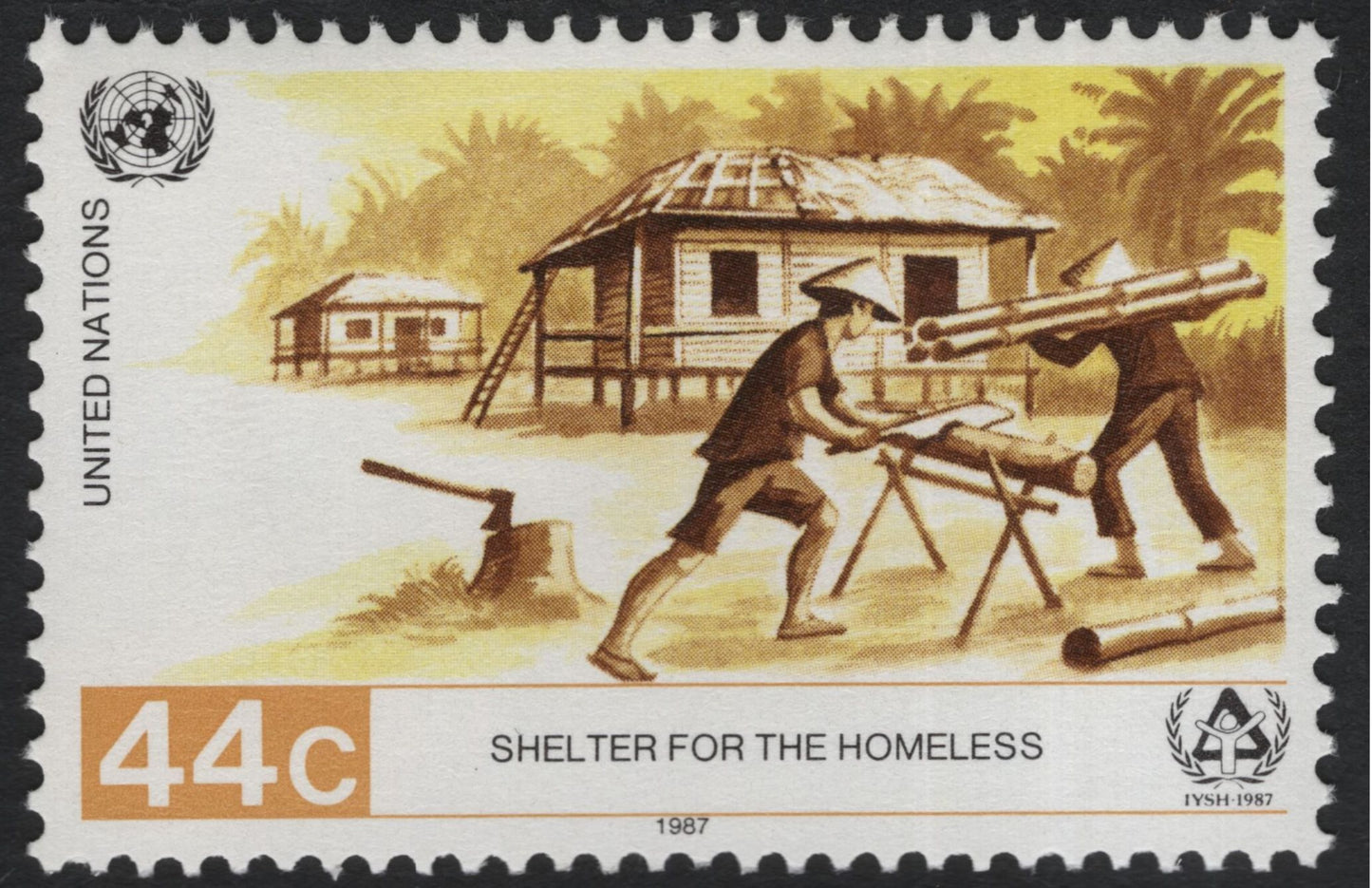 SCG10981 - United Nations 1987 – Shelter for the Homeless (IYSH) Stamp Pair