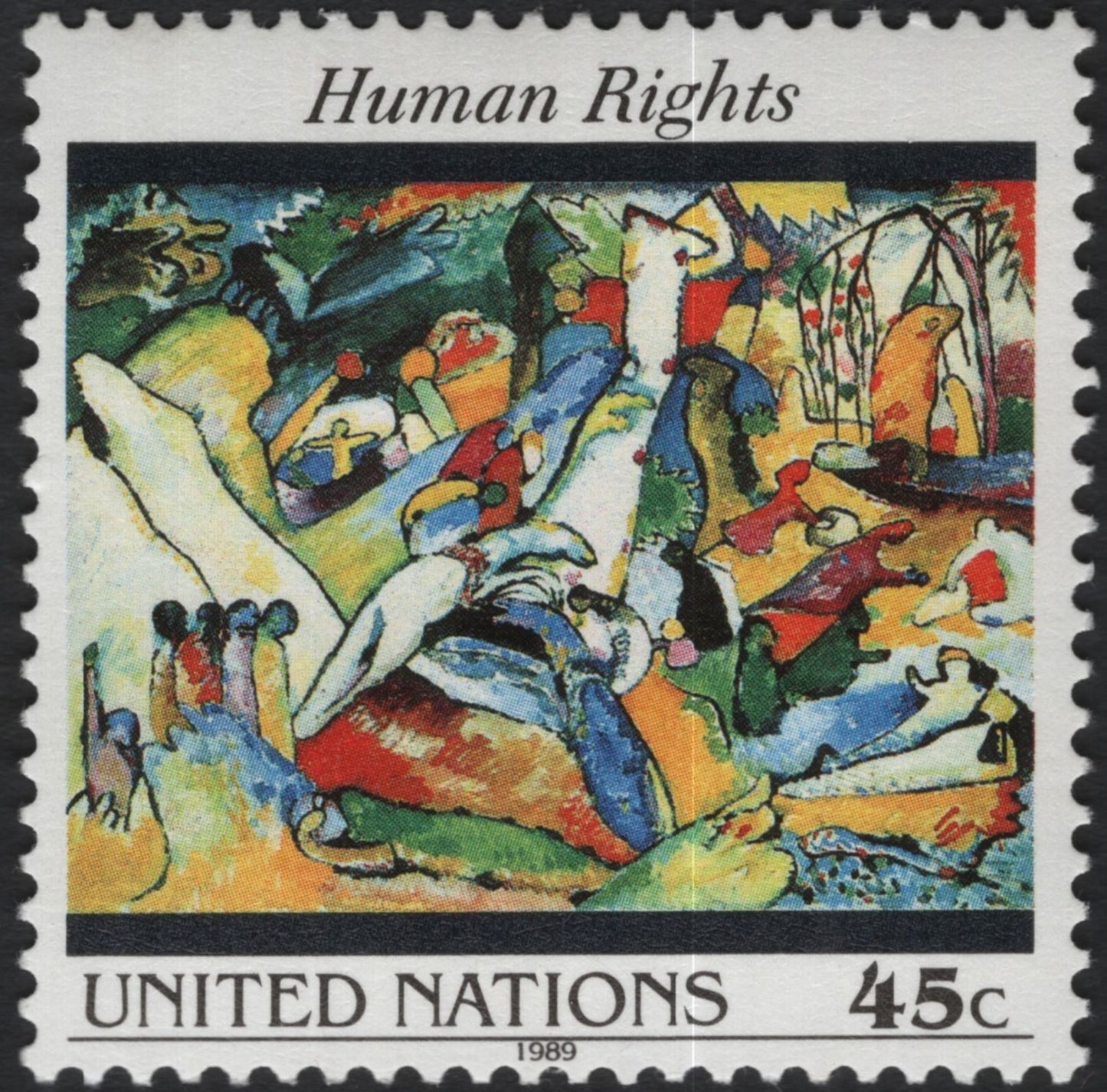 SCG10984 - United Nations (New York) 1989 – Human Rights Art Stamps (Set of 2)