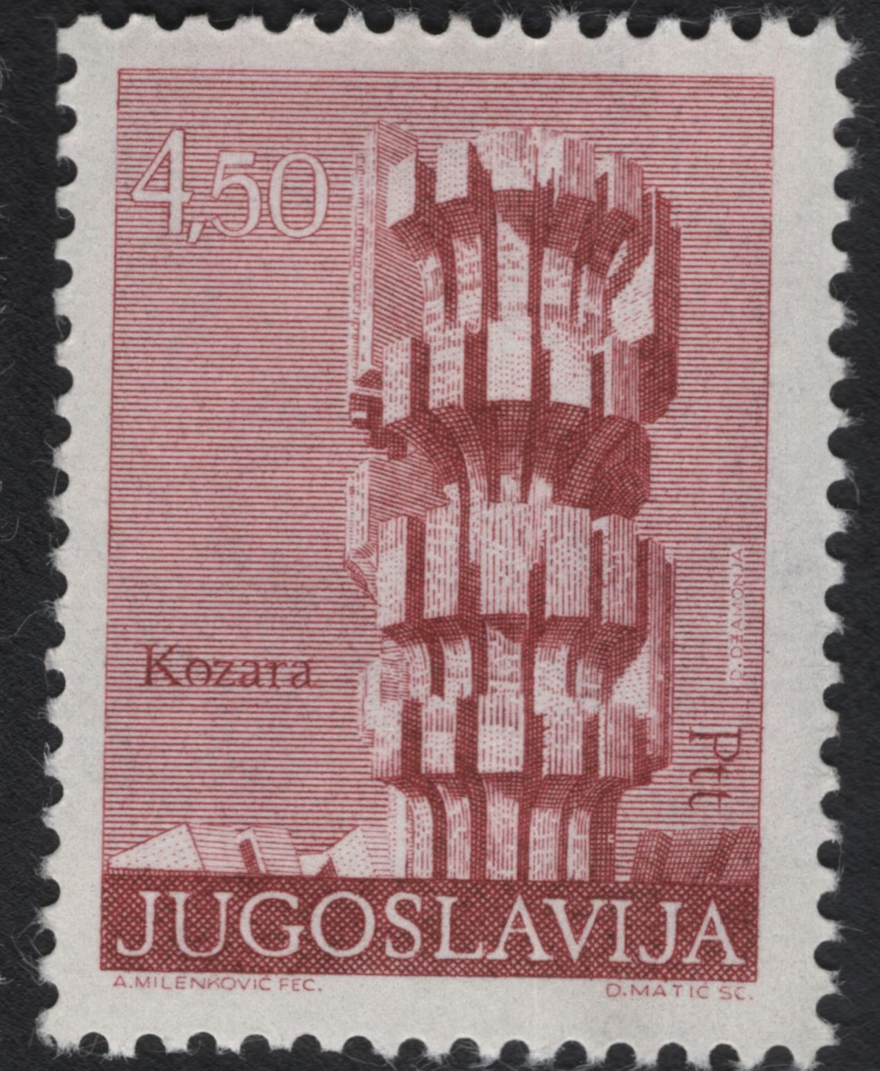 SCG11150 - Yugoslavia – Modernist Monuments & Architecture (Ljubljana, Belgrade, Kozara) – Definitive Set