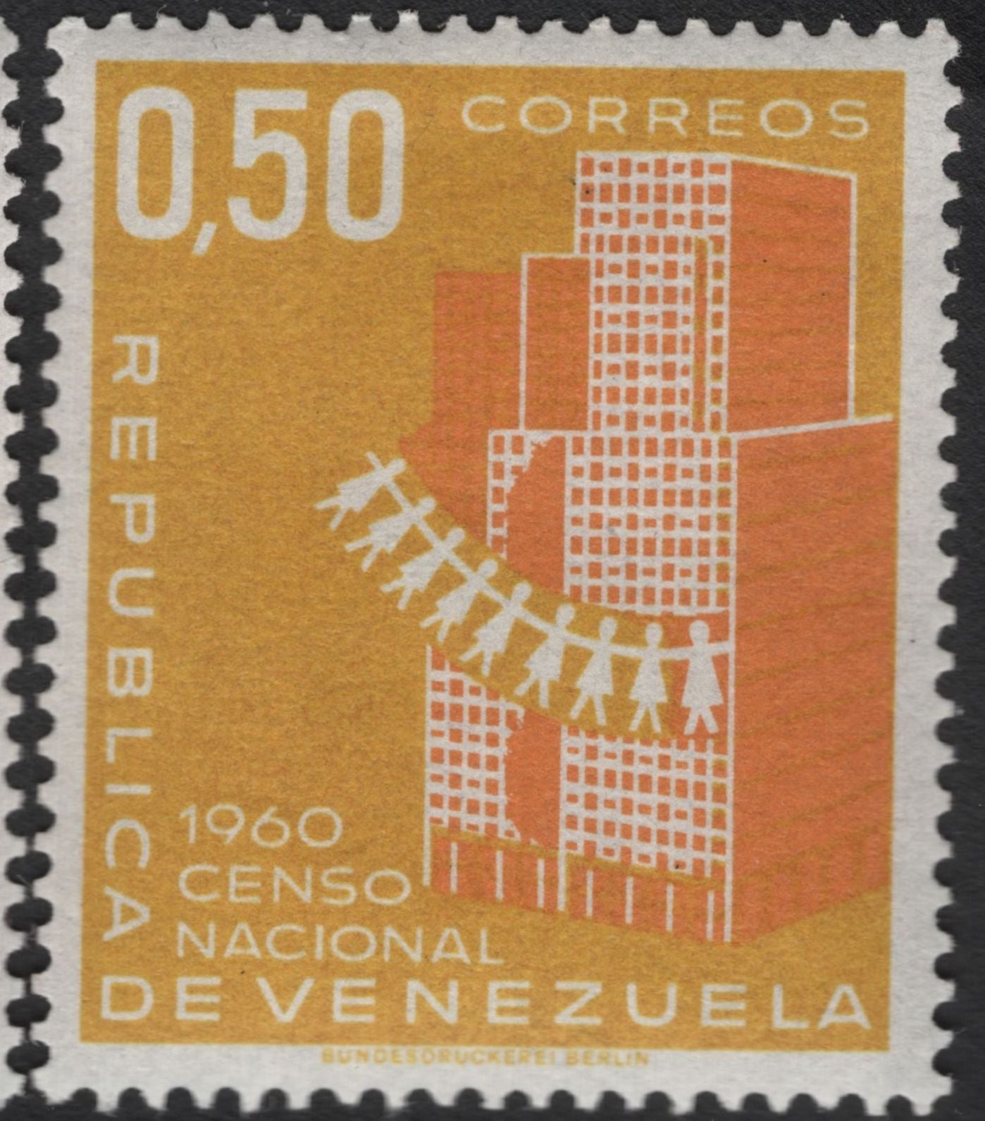 SCG11143 - Venezuela – 1960 National Census (Censo Nacional) Definitive Set