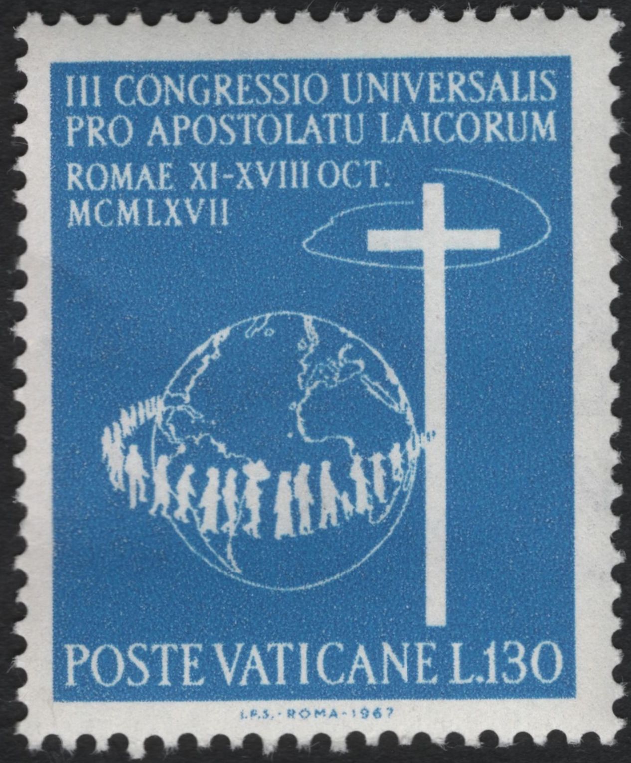 SCG11160 - Vatican City – 1967 III Universal Congress of the Lay Apostolate (Set of 2)