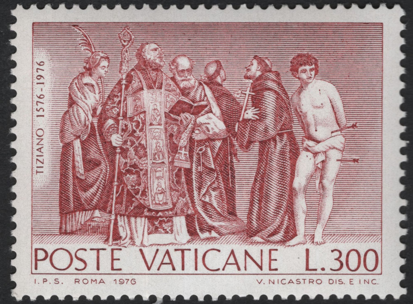 SCG11162 - Vatican City 1976 – Titian Religious Art Commemorative Stamps (Set of 2)