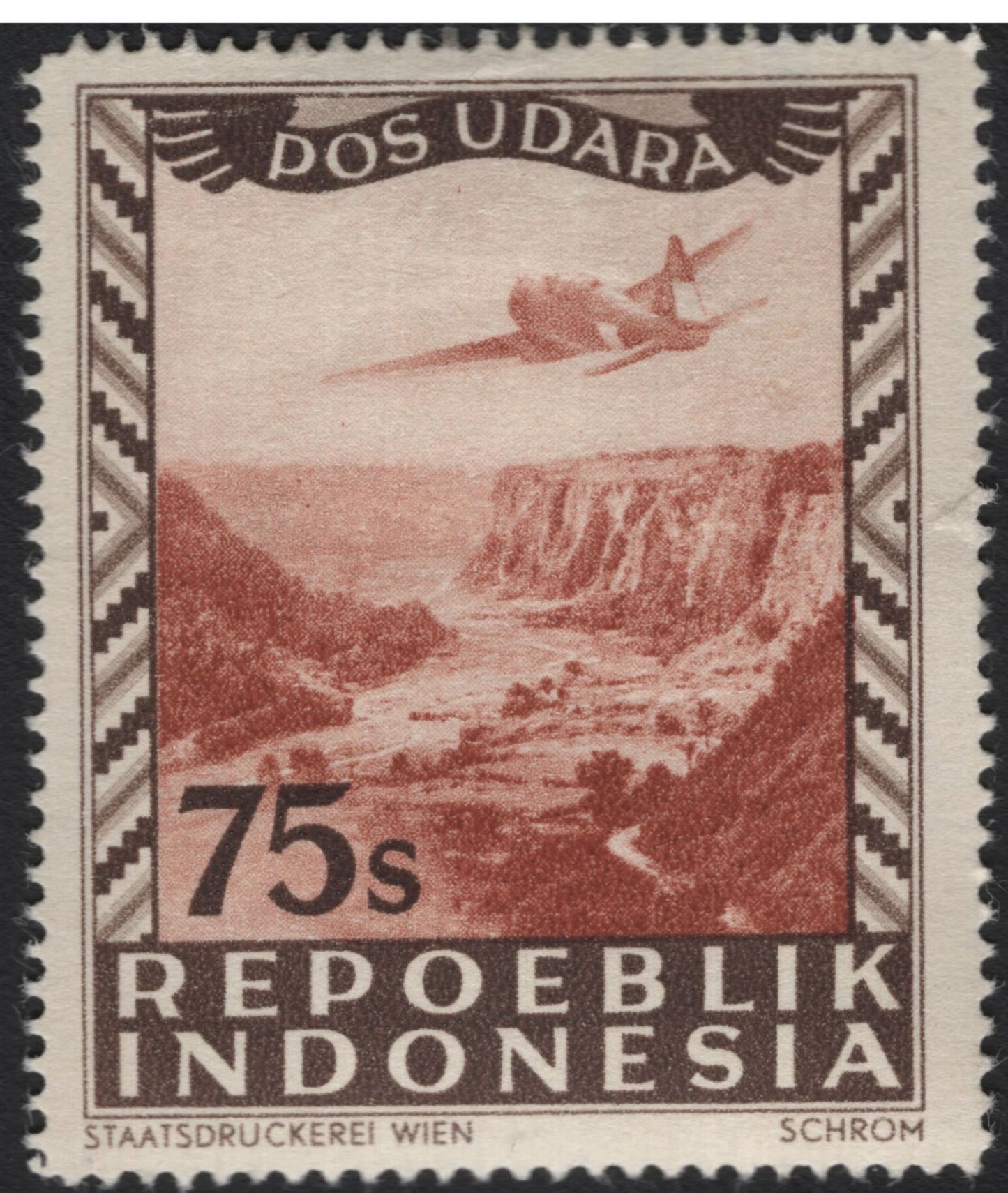 SCG11183 - 🇮🇩 Indonesia – “Dos Udara” Airmail Stamp Pair