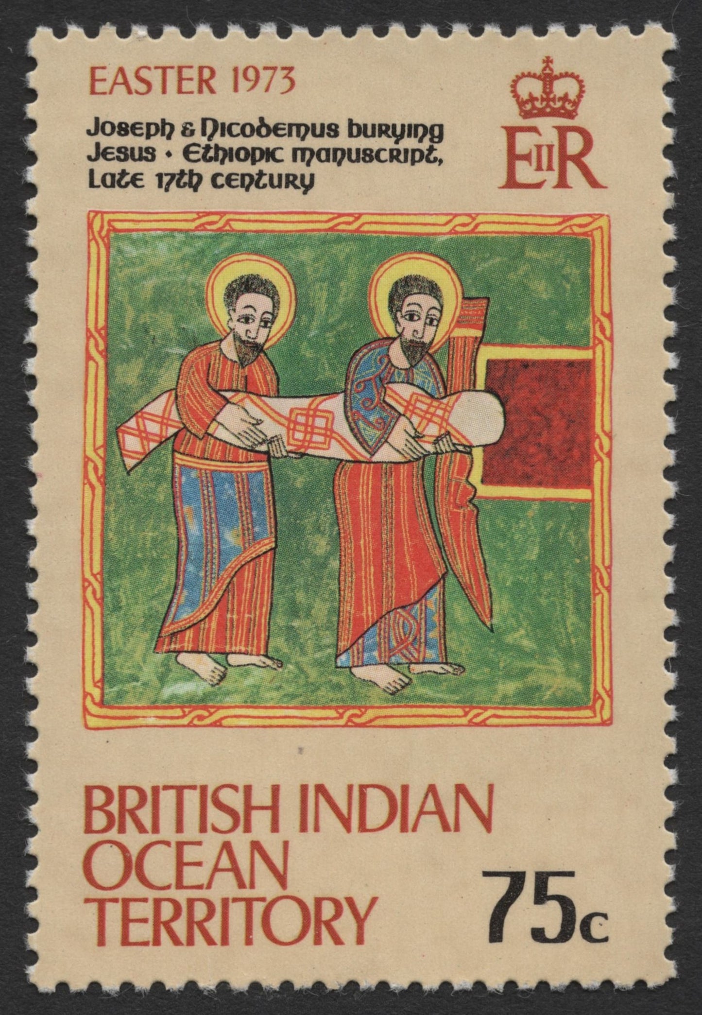 SCG525 - British Indian Ocean Territory 1973 Easter Religious Art Stamp Set