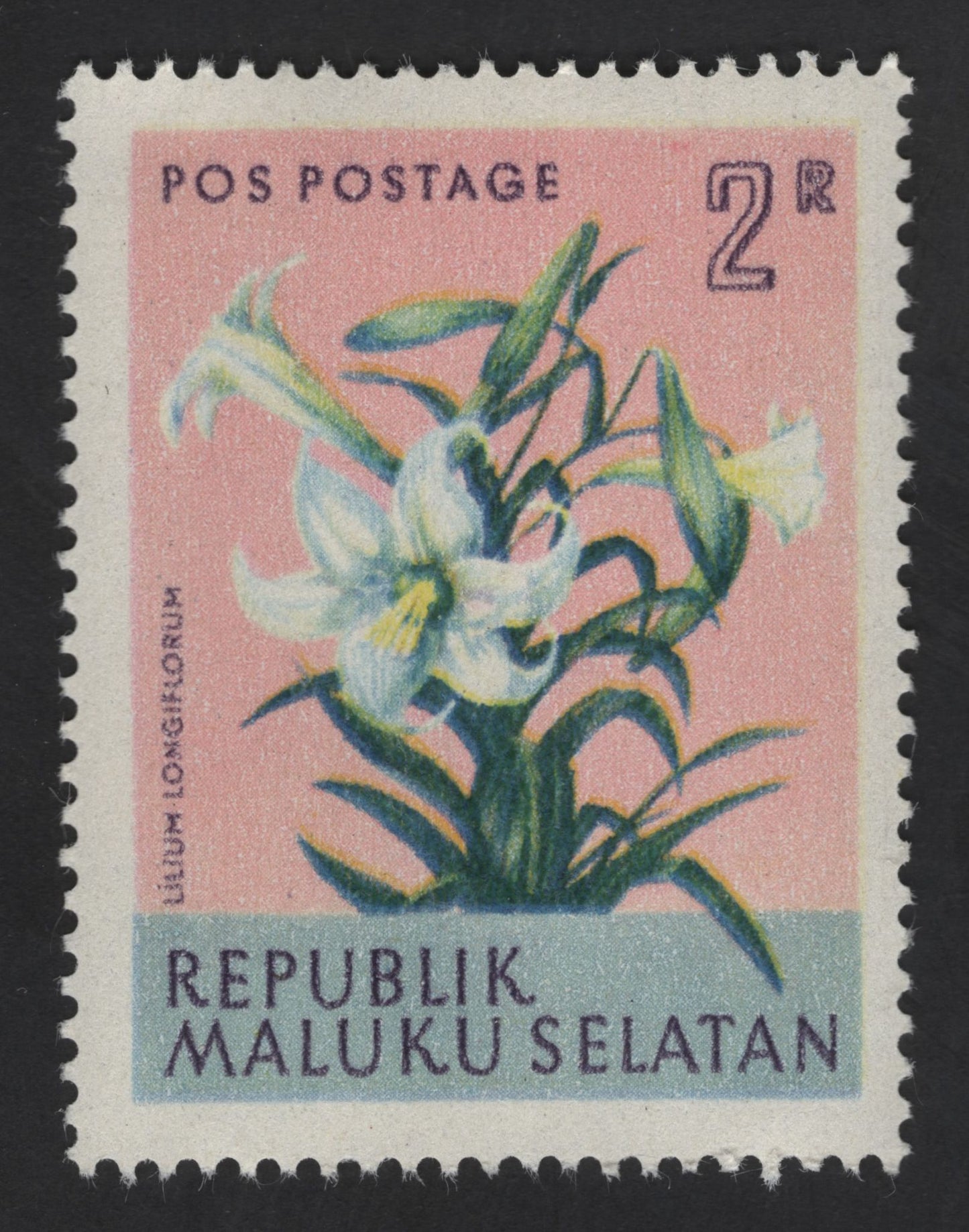 SCG13377 - Lily Flower – Republik Maluku Selatan 2R Postage Stamp