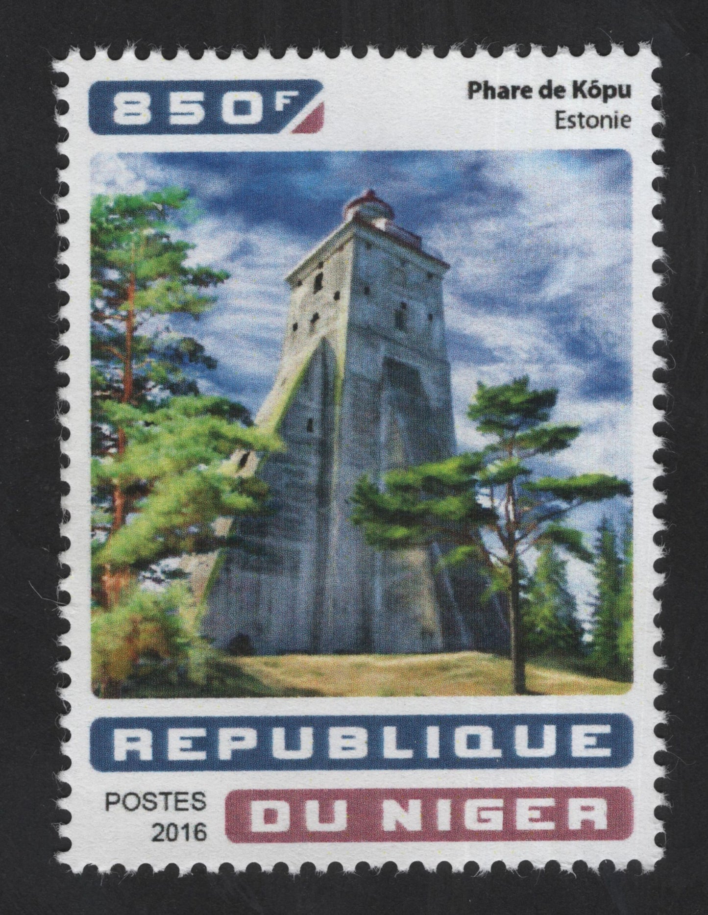 SCG13391 - Kõpu Lighthouse, Estonia – Niger 2016 Lighthouse Issue (850F)
