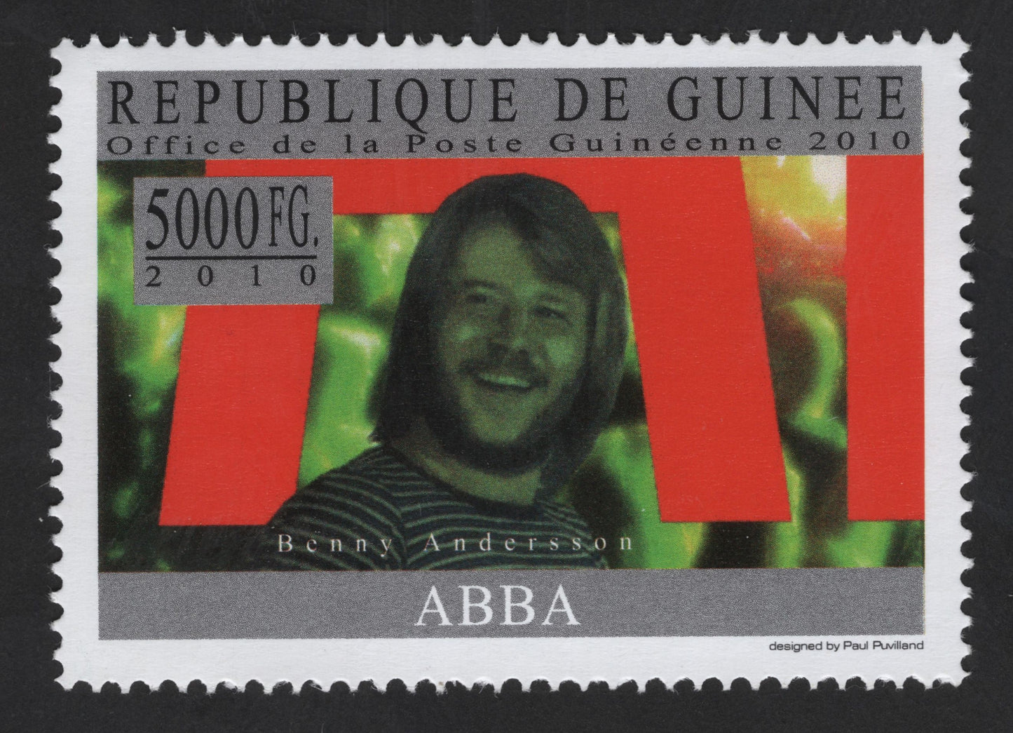 SCG13396 - Guinea 2010 – ABBA Music Legends: Benny Andersson (5000 FG)