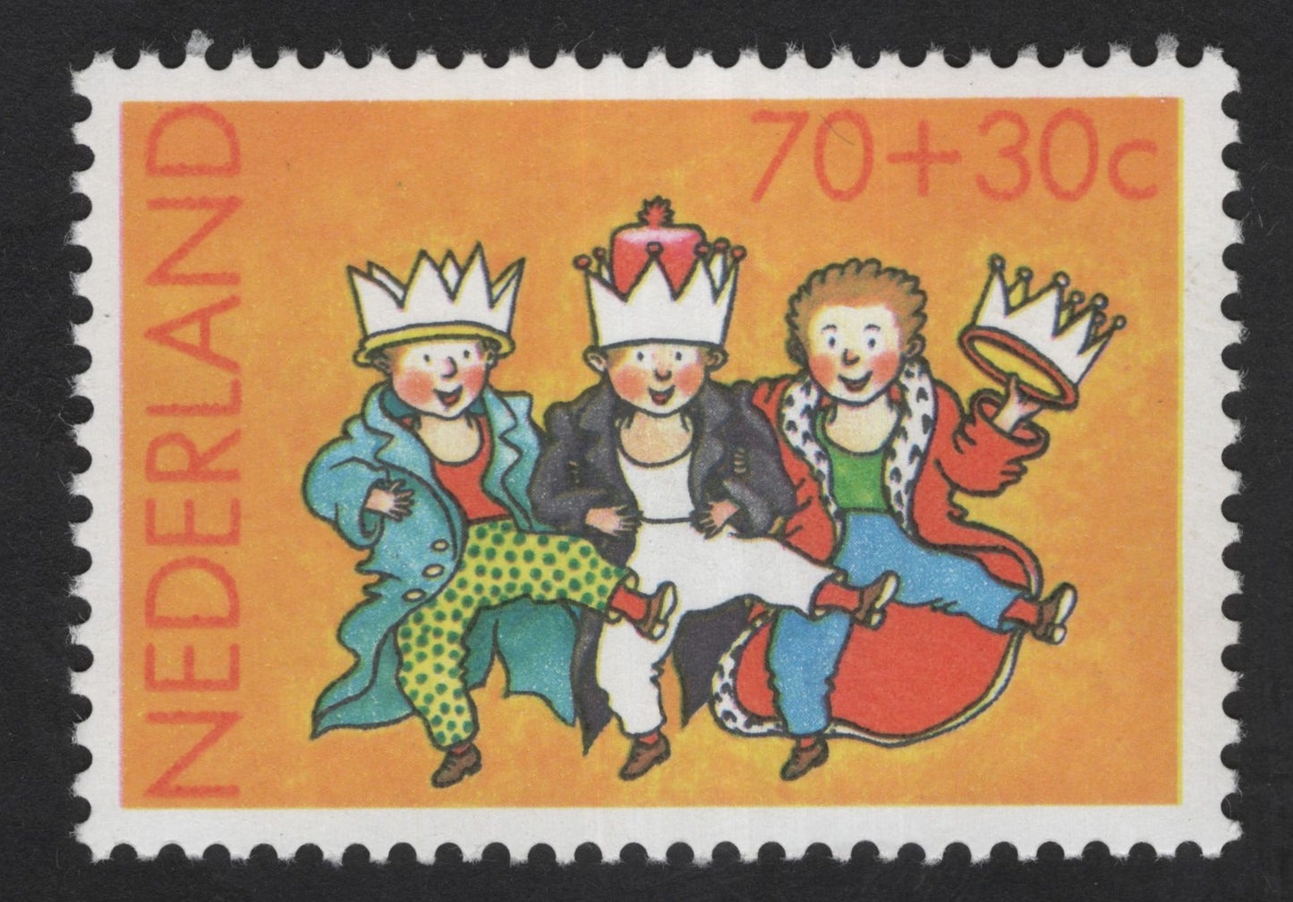 SCG13397 - Netherlands 70+30c Children’s Welfare (Kinderzegel) Stamp – Three Kings Celebration