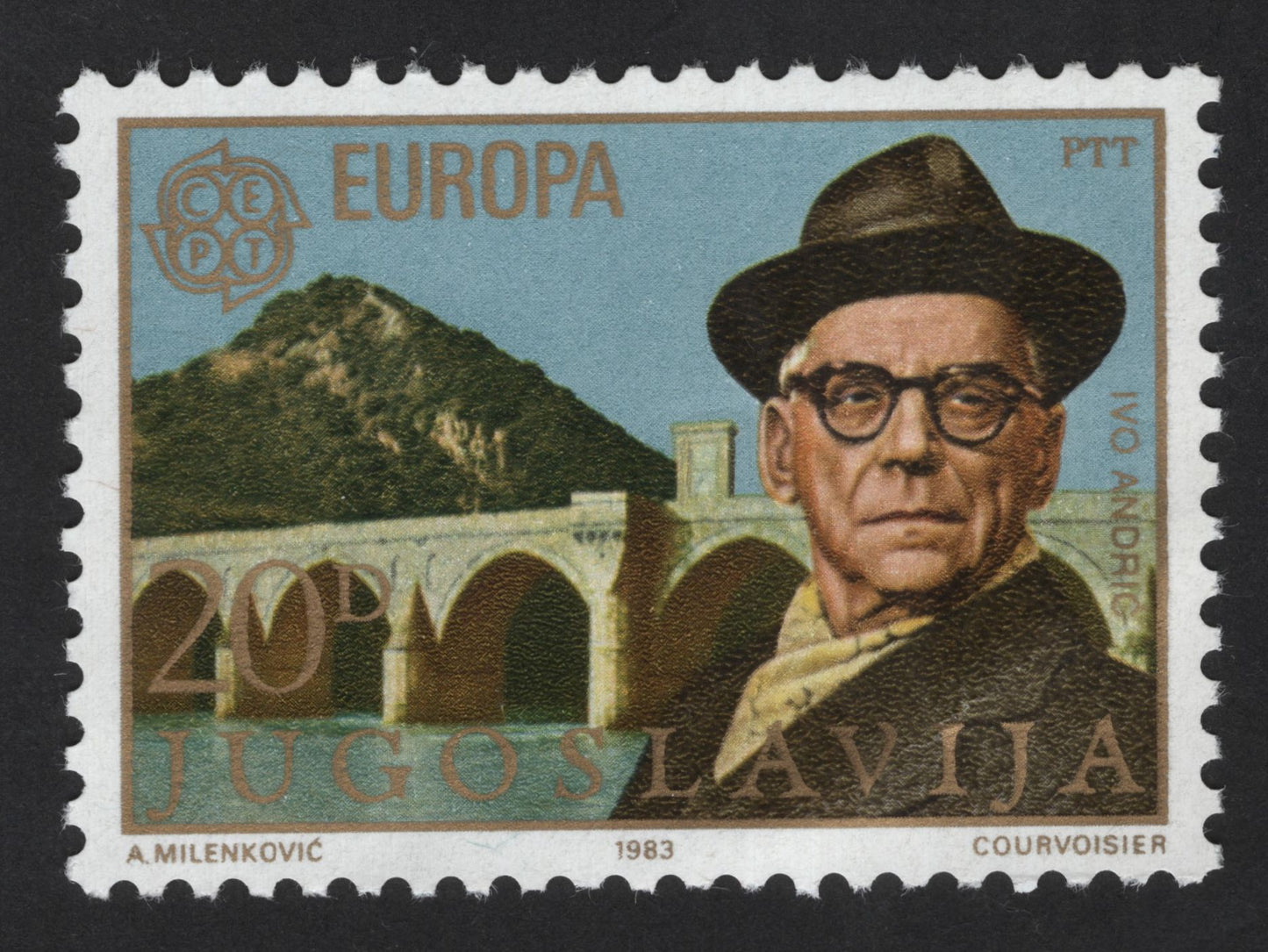SCG13398 - Yugoslavia 1983 Europa – Ivo Andrić (Nobel Laureate Writer) 40d Stamp