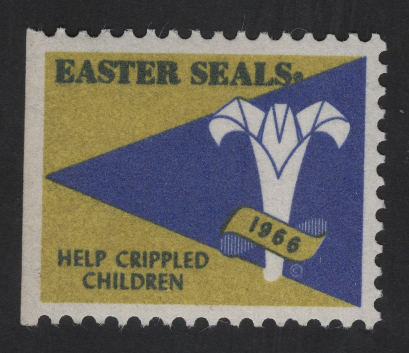 SCG13403 - Easter Seals Charity Label – Help Crippled Children (1966)
