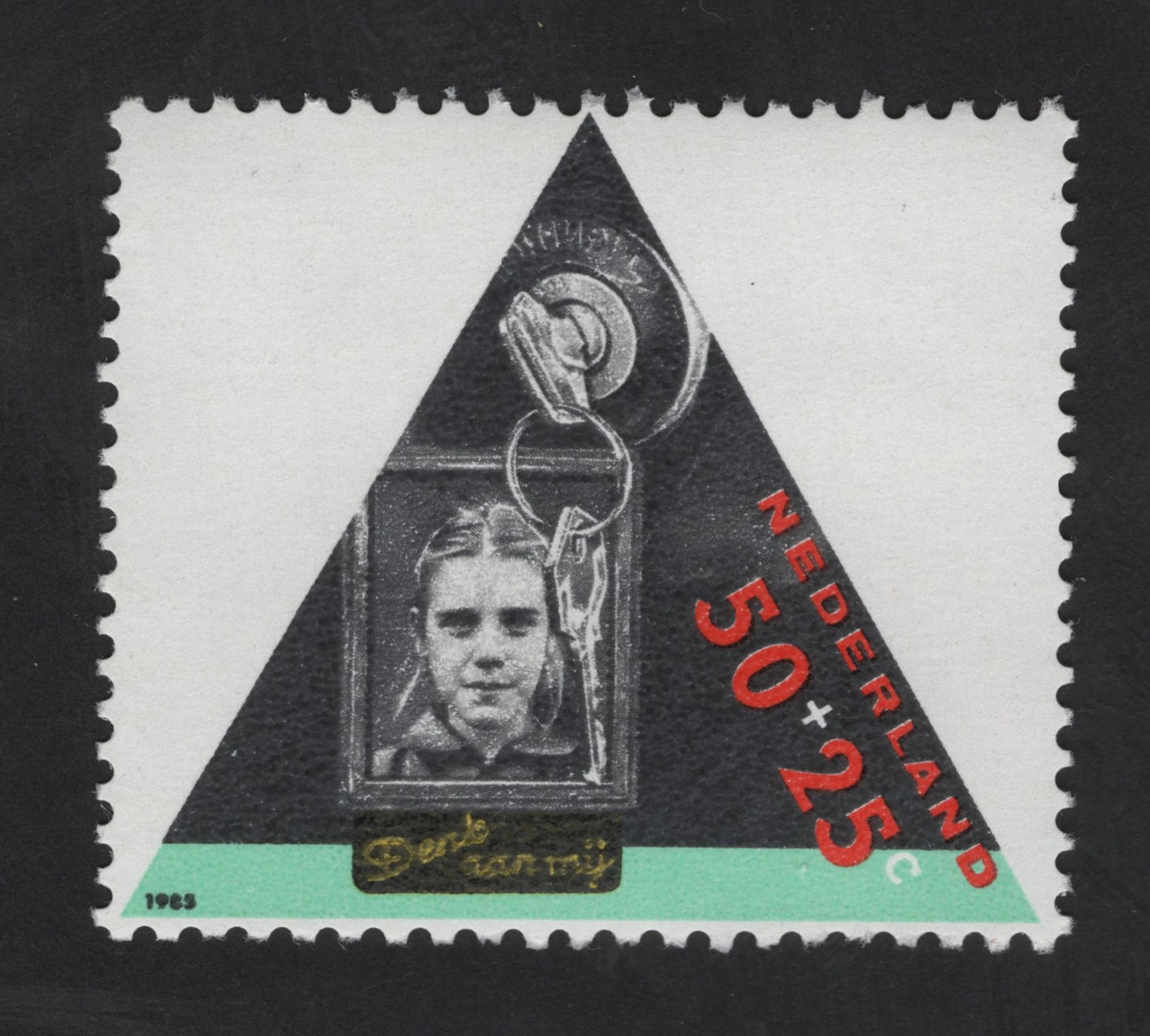 SCG13405 - Netherlands 1965 Child Welfare Semi-Postal Stamp – Child Portrait (50+25c)