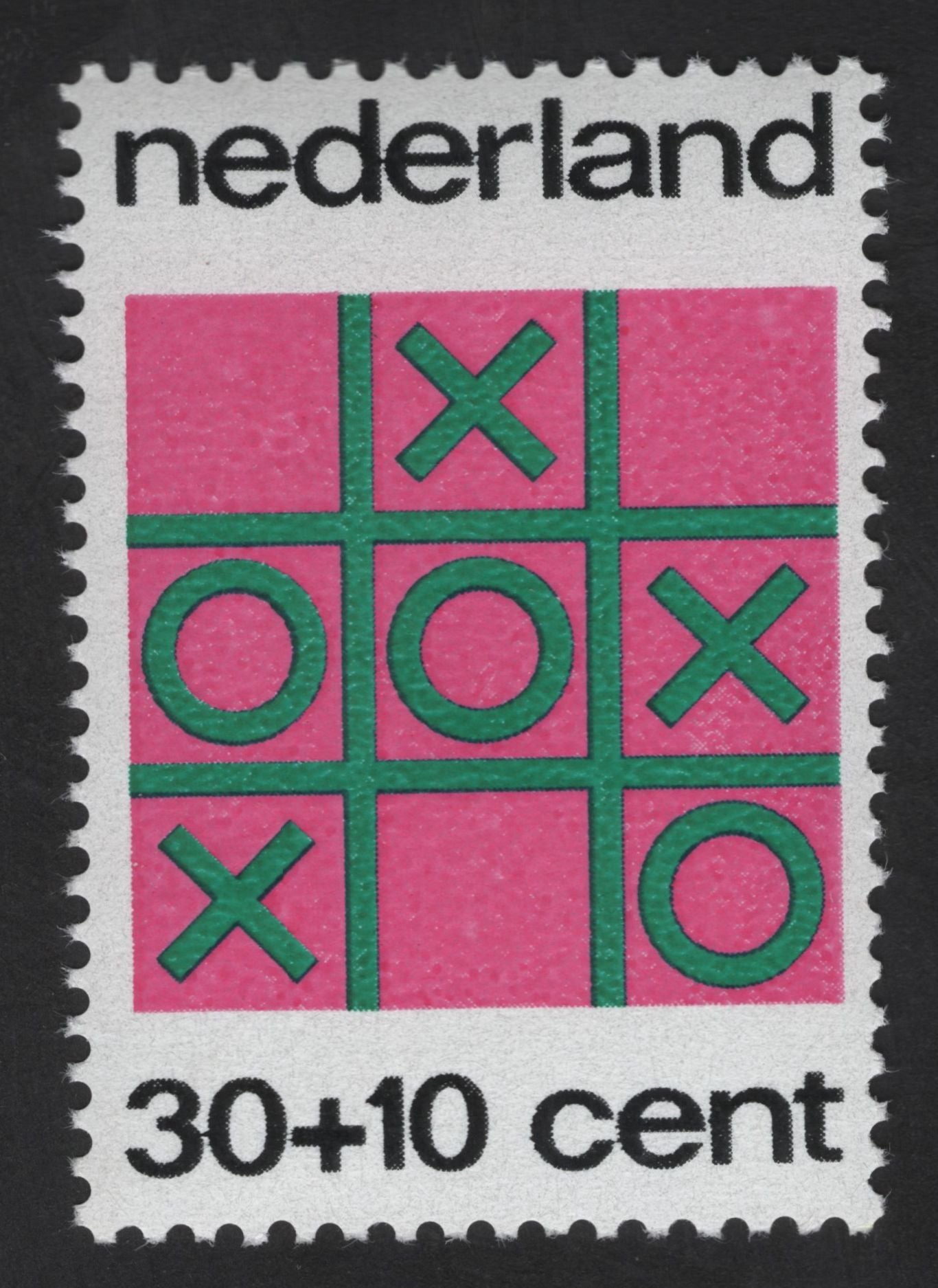 SCG13424 - Netherlands Kinderzegel Tic-Tac-Toe Charity Stamp (30 + 10 Cent)