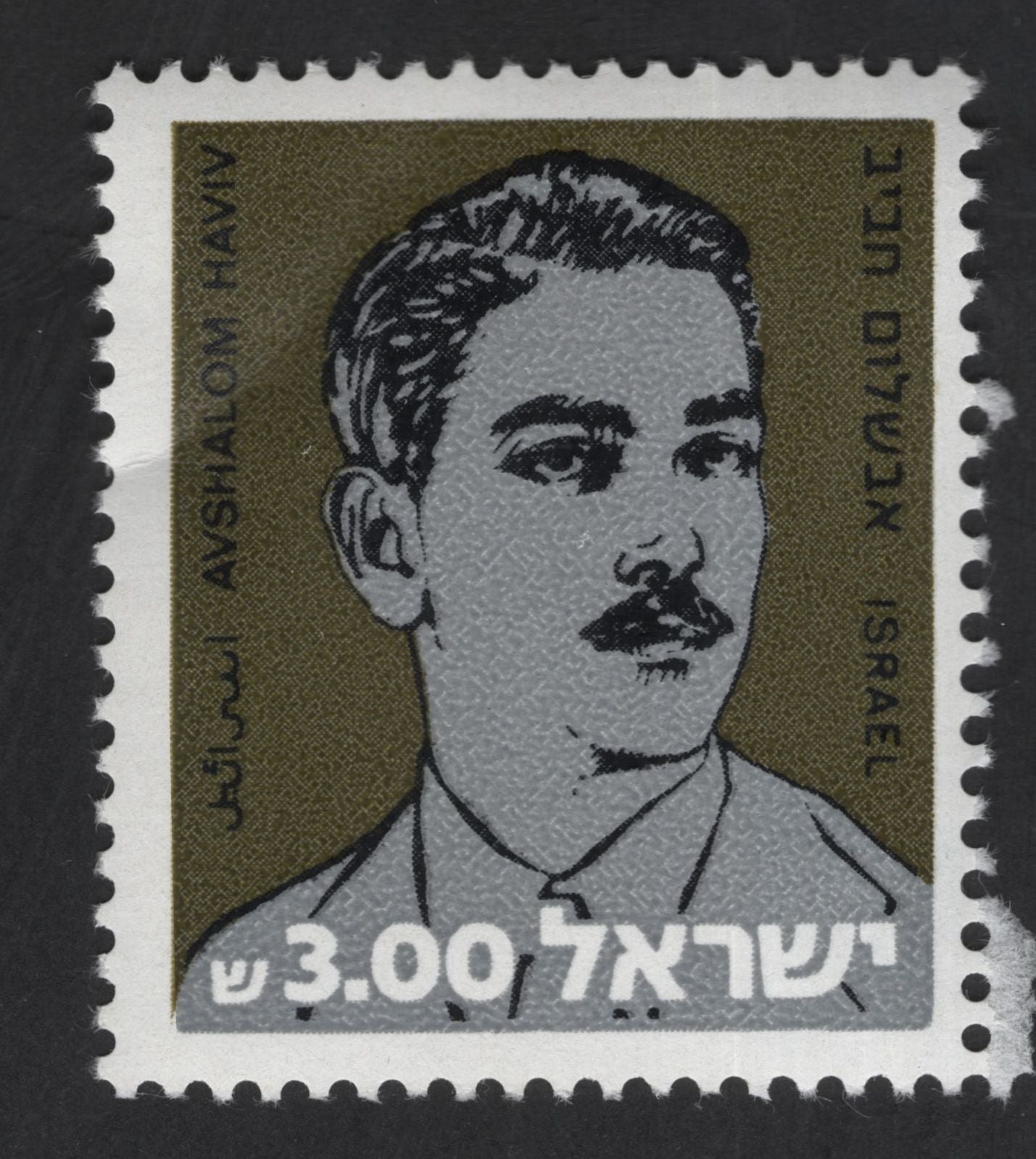SCG13475 - Israel 3.00 Lira Stamp – Avshalom Haviv Memorial