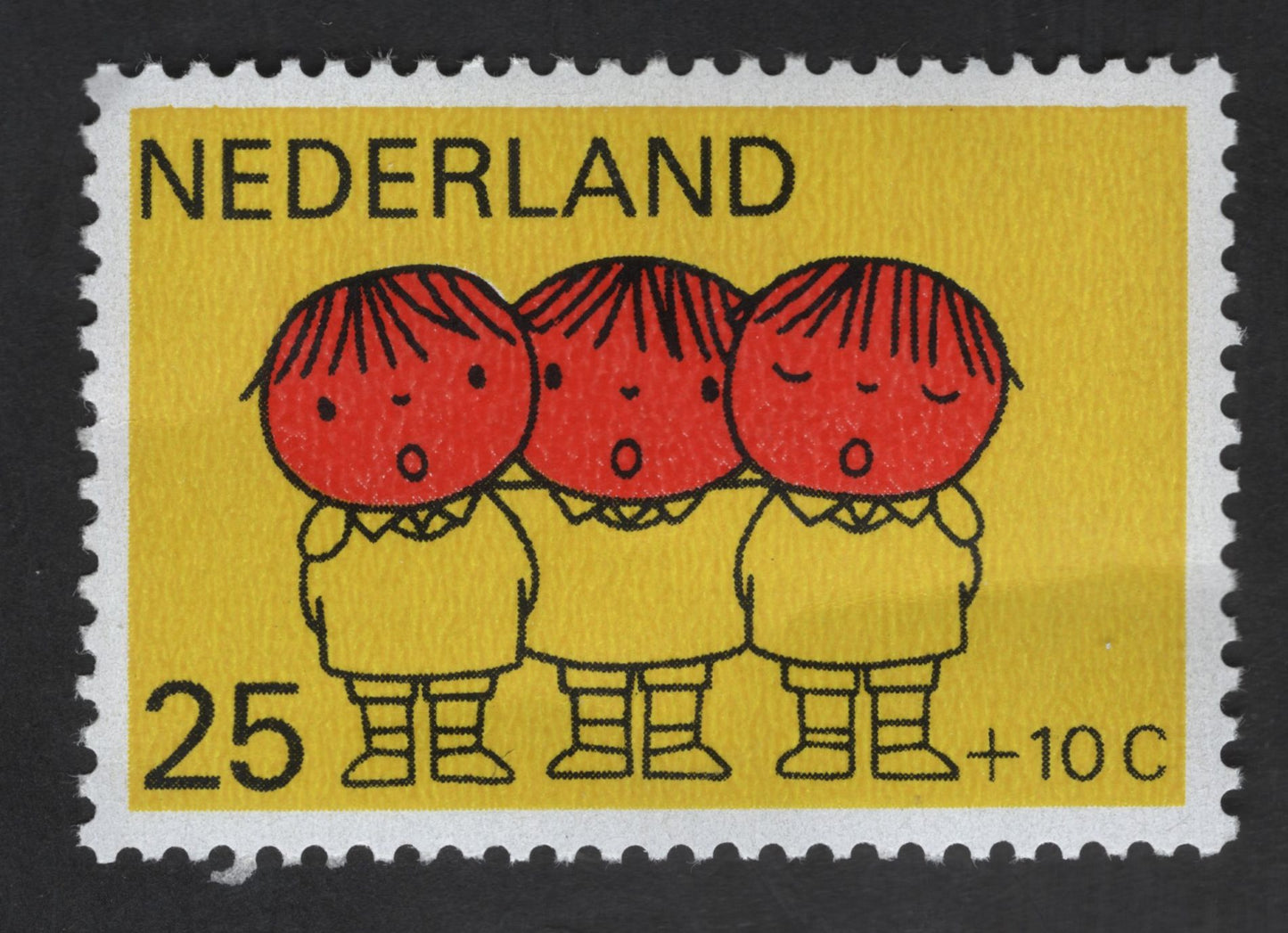 SCG13476 - Netherlands Kinderzegel 25c + 10c – Singing Children Charity Stamp