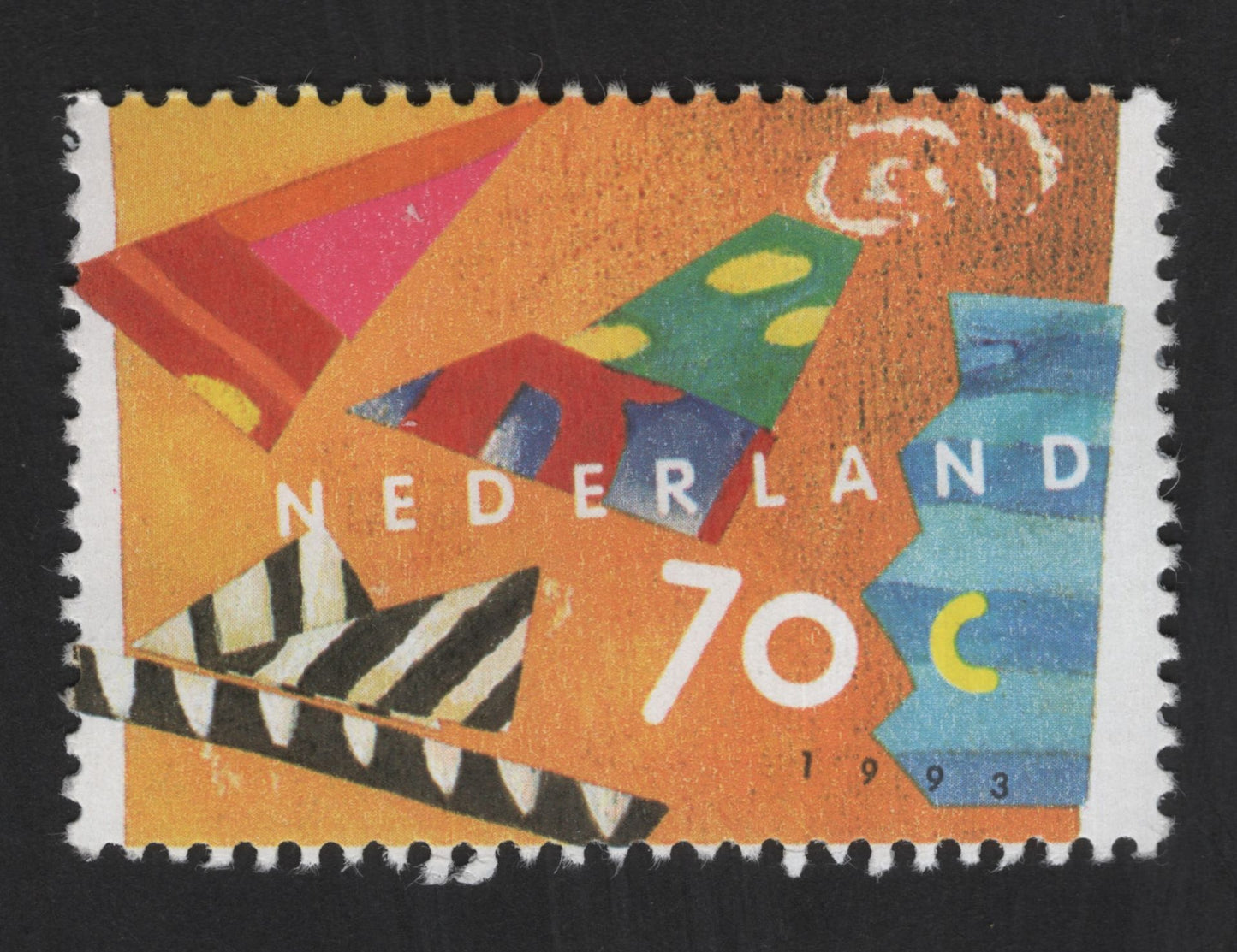 SCG13327 - Netherlands 1993 – 70c Colorful Paper Kites / Youth Design Stamp