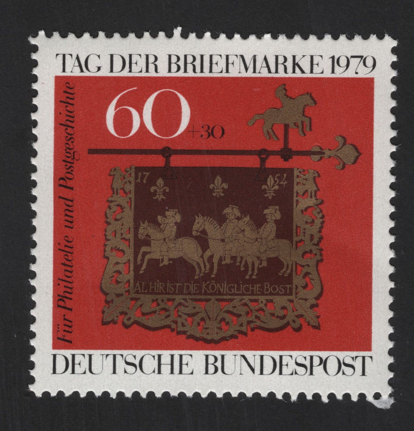 SCG13330 - Germany 1979 – Tag der Briefmarke (Stamp Day) Semi-Postal 60+30 Pfennig