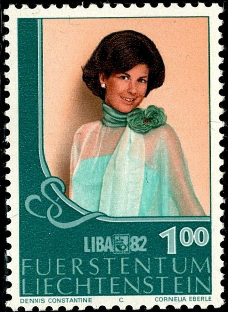 SCG6277 - Liechtenstein 1982 – Portrait of Princess Marie, LIBA '82 Issue