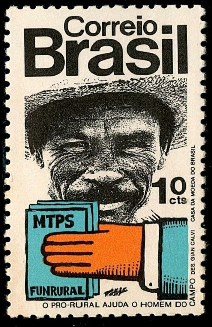 SCG6276 - Philatelic Entry: Brazil 1970 “FUNRURAL – O Pro-Rural Ajuda o Homem do Campo”