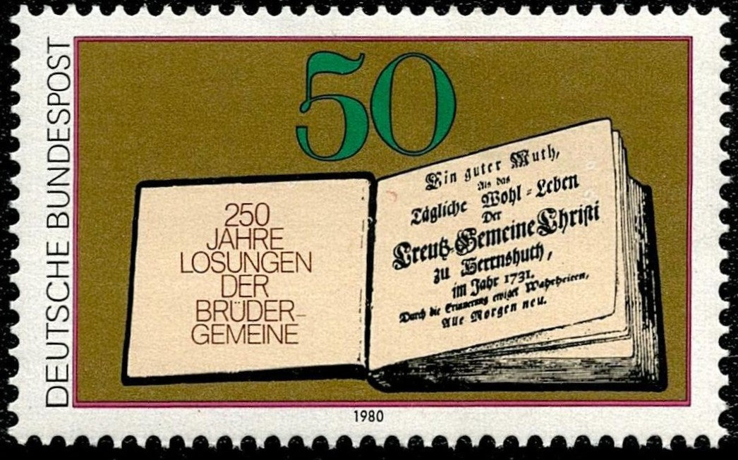 SCG6300 - Germany 1980 – 250 Years of the Daily Watchwords of the Moravian Church