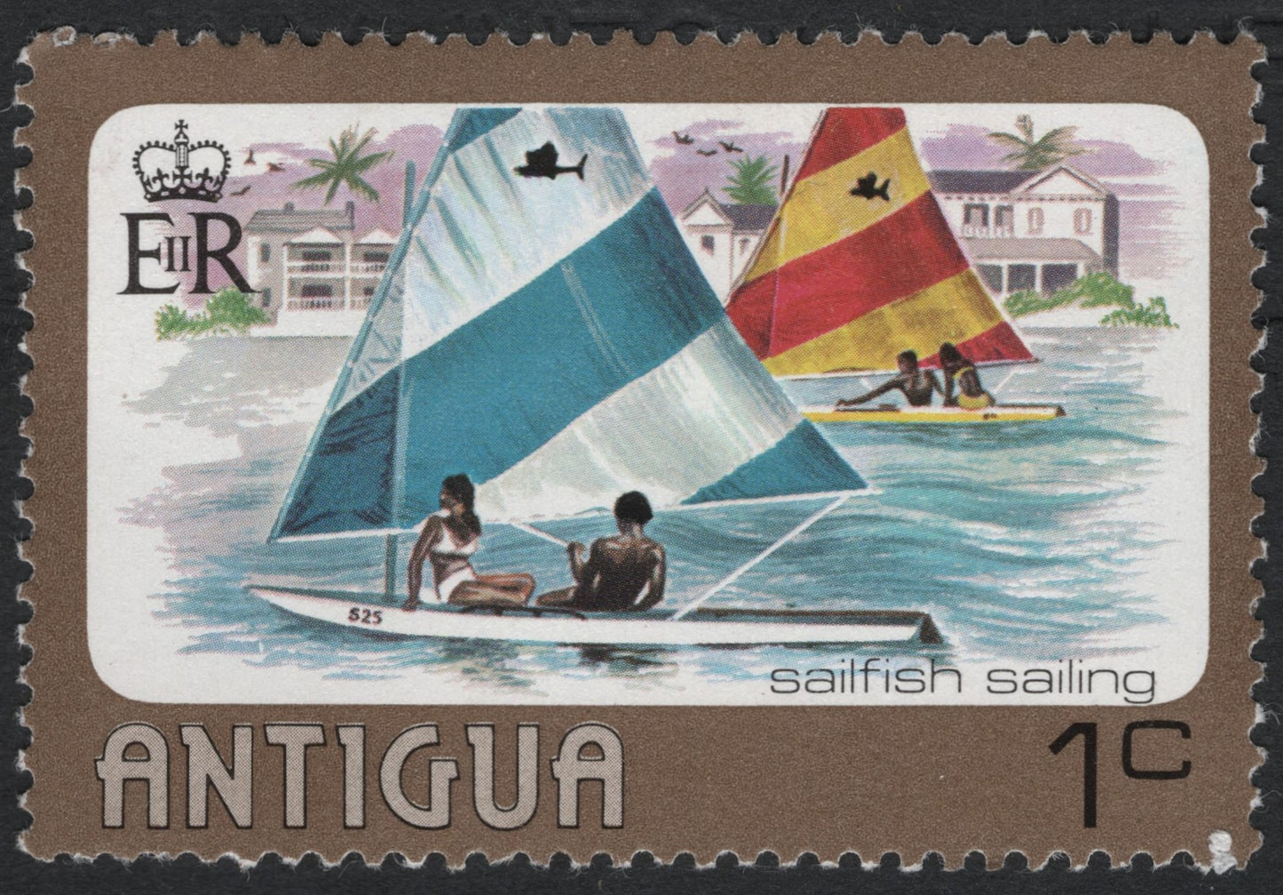 SCG7472 - Philatelic Entry – Antigua “Sailfish Sailing” (1 Cent)