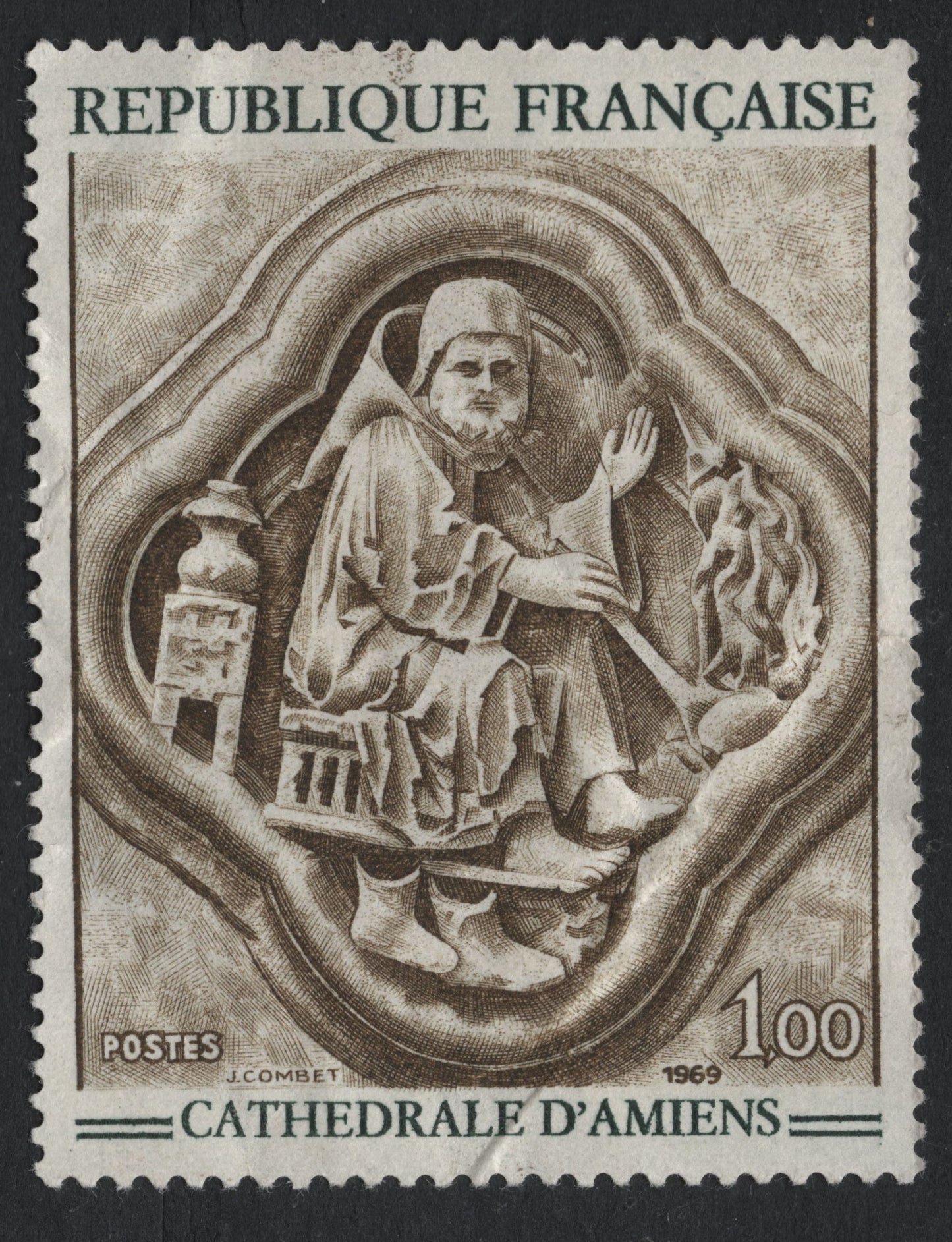 SCG7496 - France 1969 – Cathedral of Amiens Sculpture