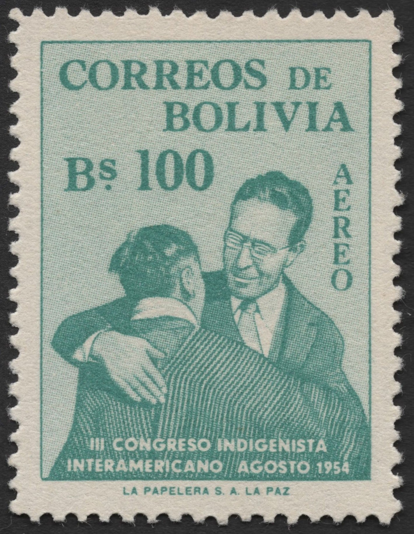 SCG2175 - Bolivia 1954 Inter-American Indigenous Congress Stamp