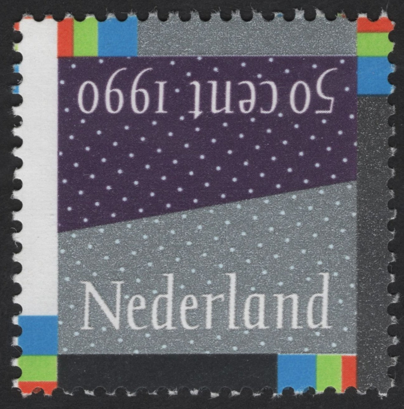 SCG12356 - Netherlands 1990 – 50 Cent Modern Typographic Definitive