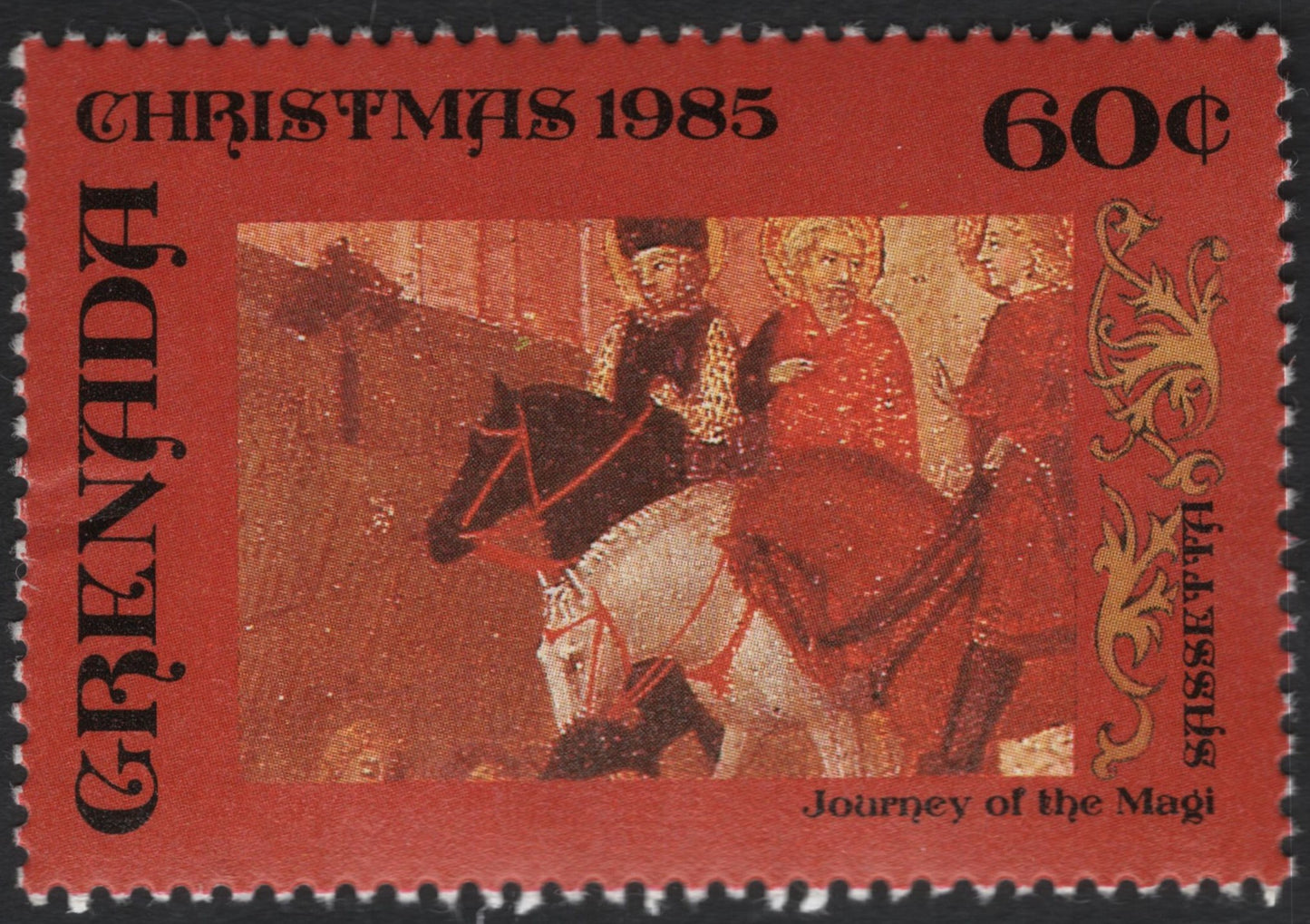 SCG11040 - Grenada 1985 Christmas – Journey of the Magi (60c) Commemorative Stamp