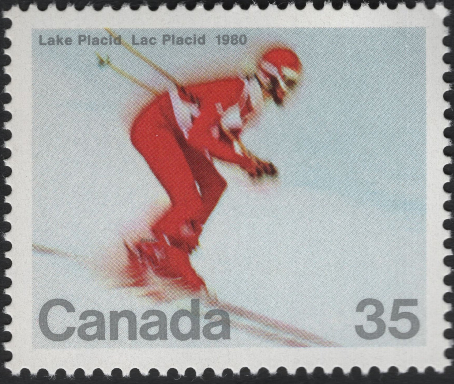 SCG11045 - Canada – Lake Placid 1980 Winter Olympics Downhill Skiing Stamp (35¢)