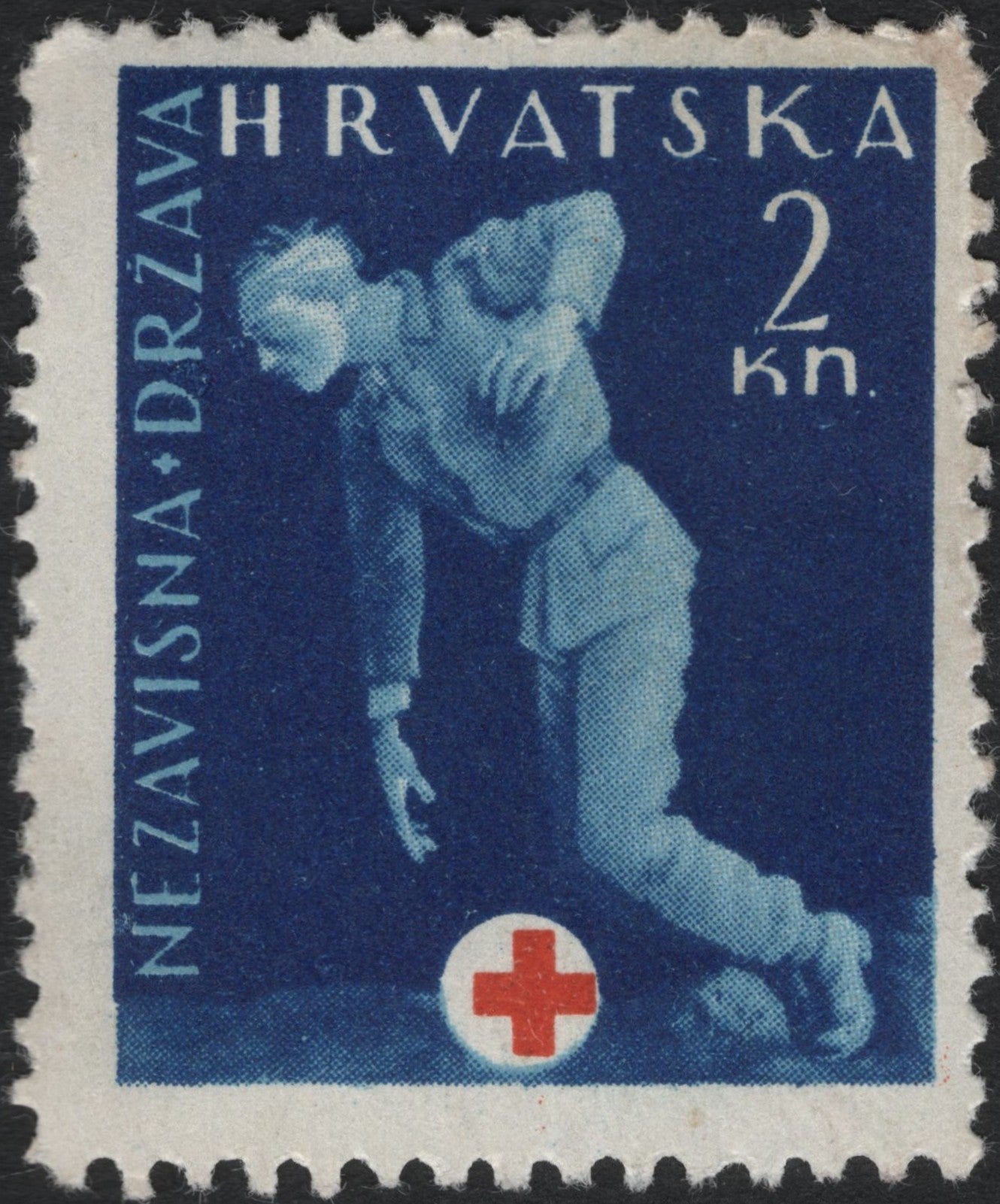 SCG11004 - Croatia (Hrvatska) – Red Cross Child Care Semi-Postal, 2 Kn (Zavisna Država Hrvatska)