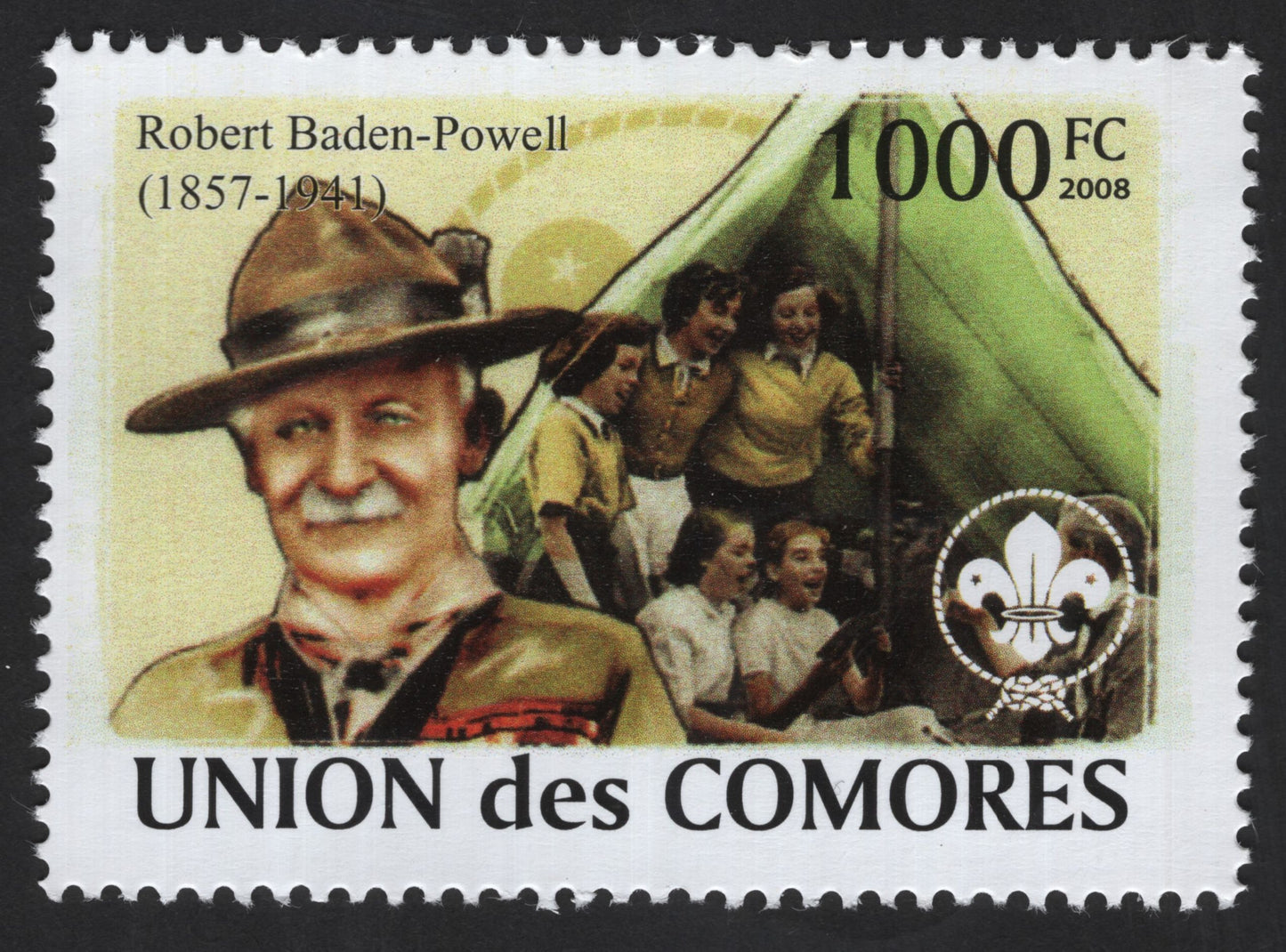 SCG13350 - Robert Baden-Powell & Scouting Movement – 1000 FC Commemorative Stamp (2008)