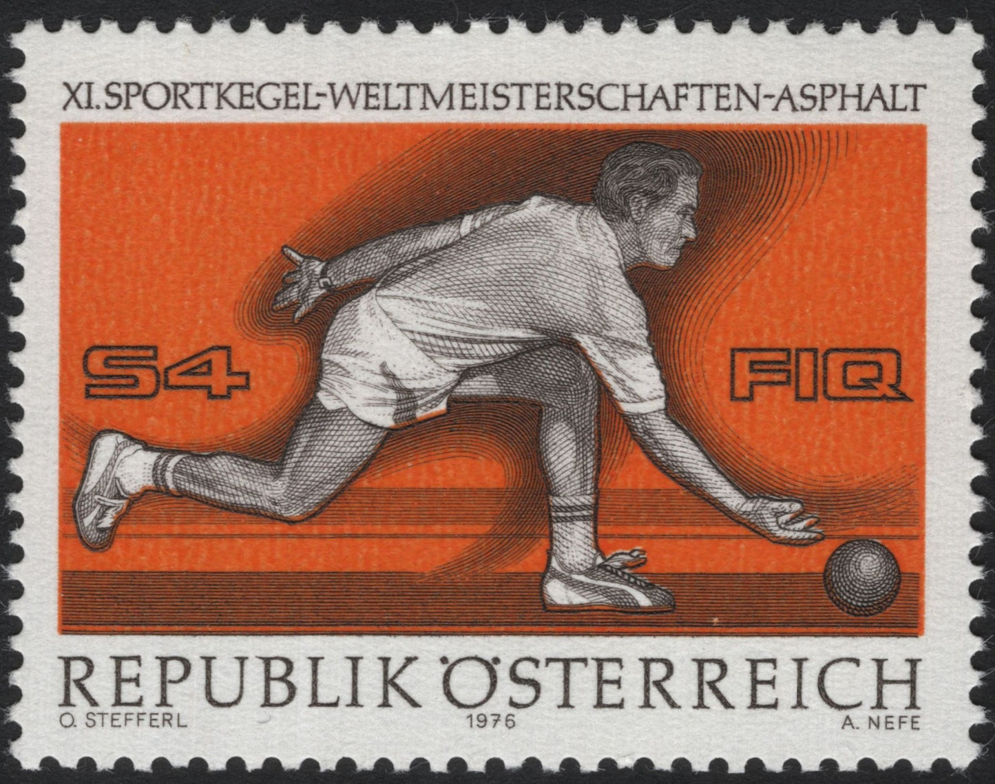 SCG7540 - Austria 1976 – XI Sportkegel World Championships (Asphalt)