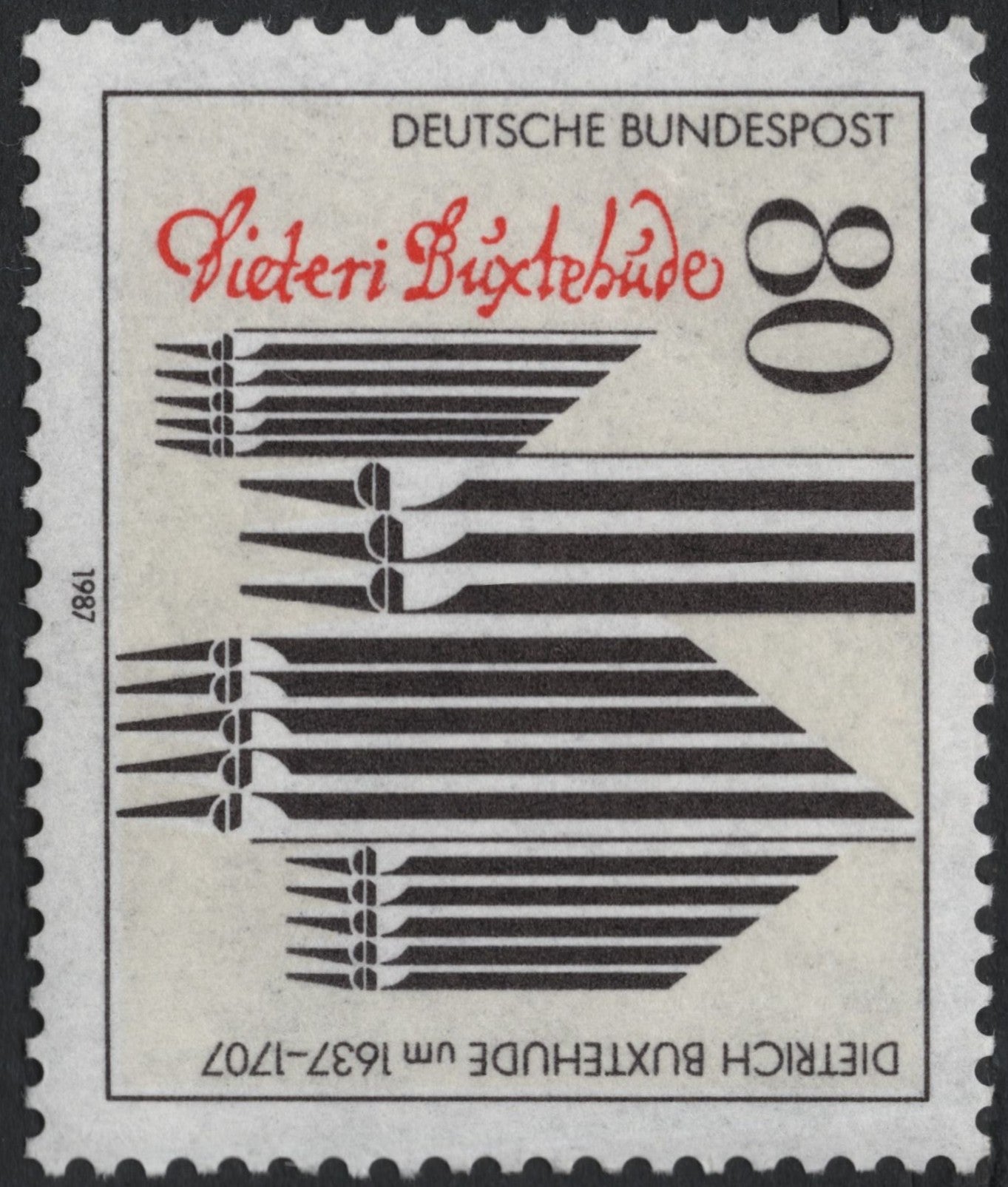 SCG7562 - Germany 1987 – 350th Birth Anniversary of Dieterich Buxtehude