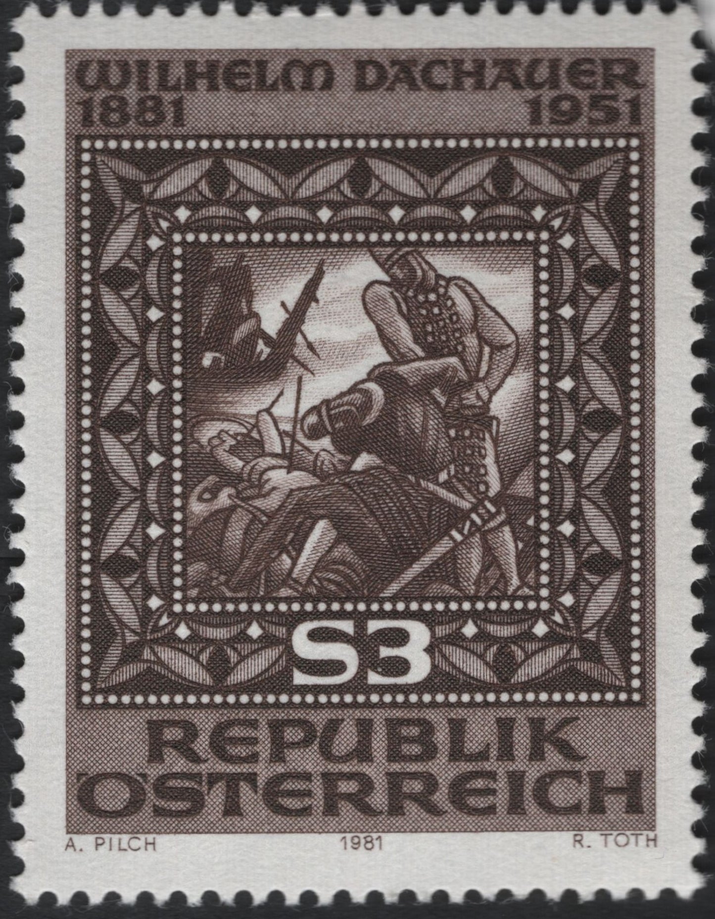 SCG7564 - Wilhelm Dachauer Centenary – Austrian Art and Humanity (1981)