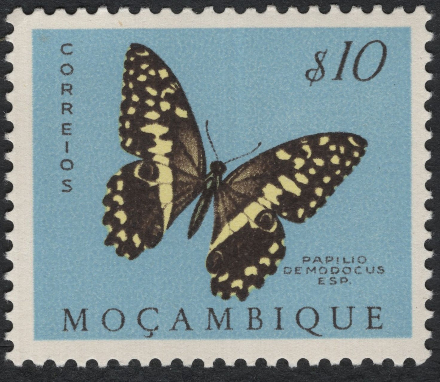 SCG7546 - Mozambique – Papilio Demodocus Butterfly ($10 Issue)