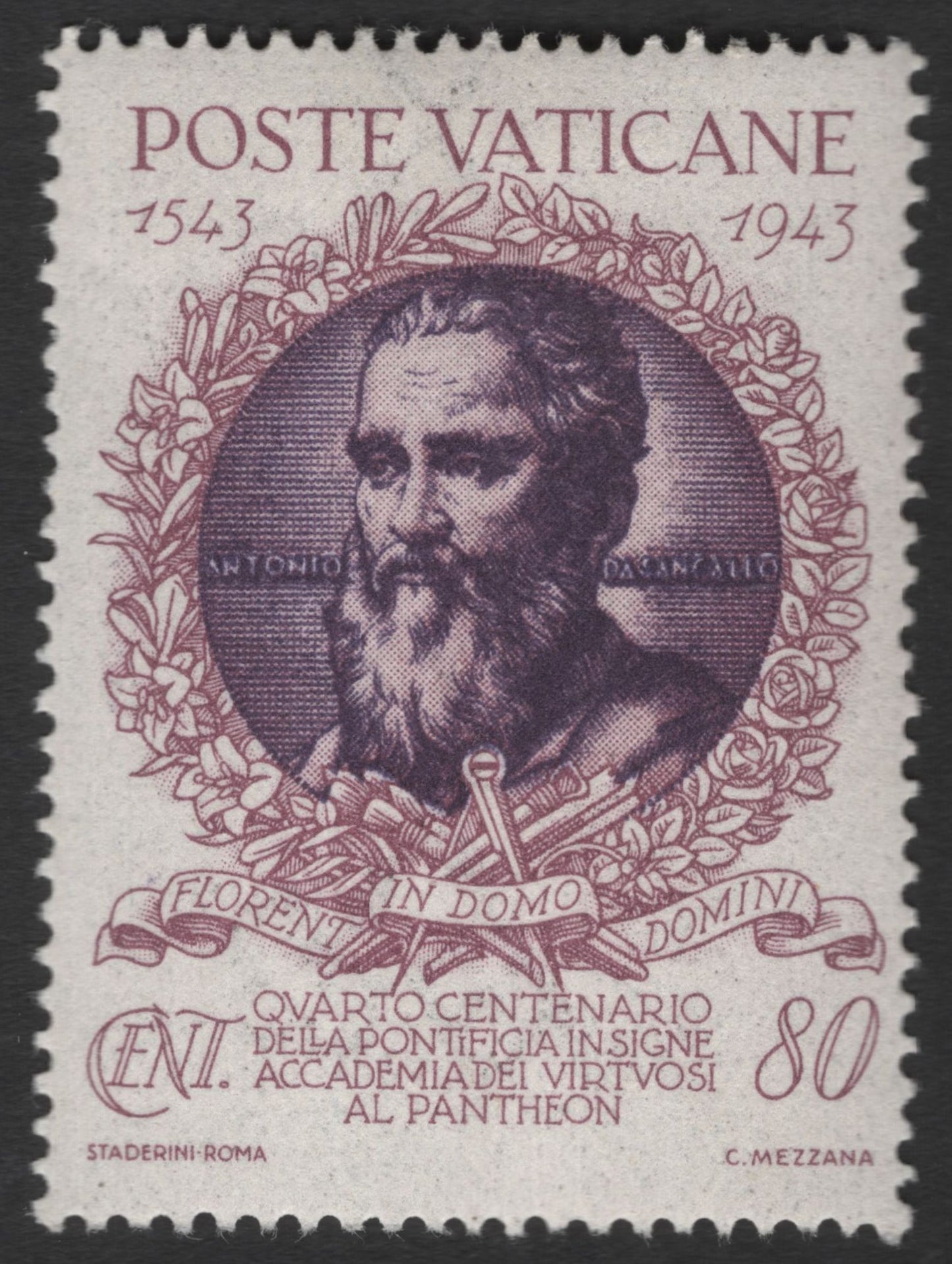 SCG11948 - Vatican City 1943 – 400th Anniversary of the Accademia dei Virtuosi al Pantheon (Artist Portrait Pair)