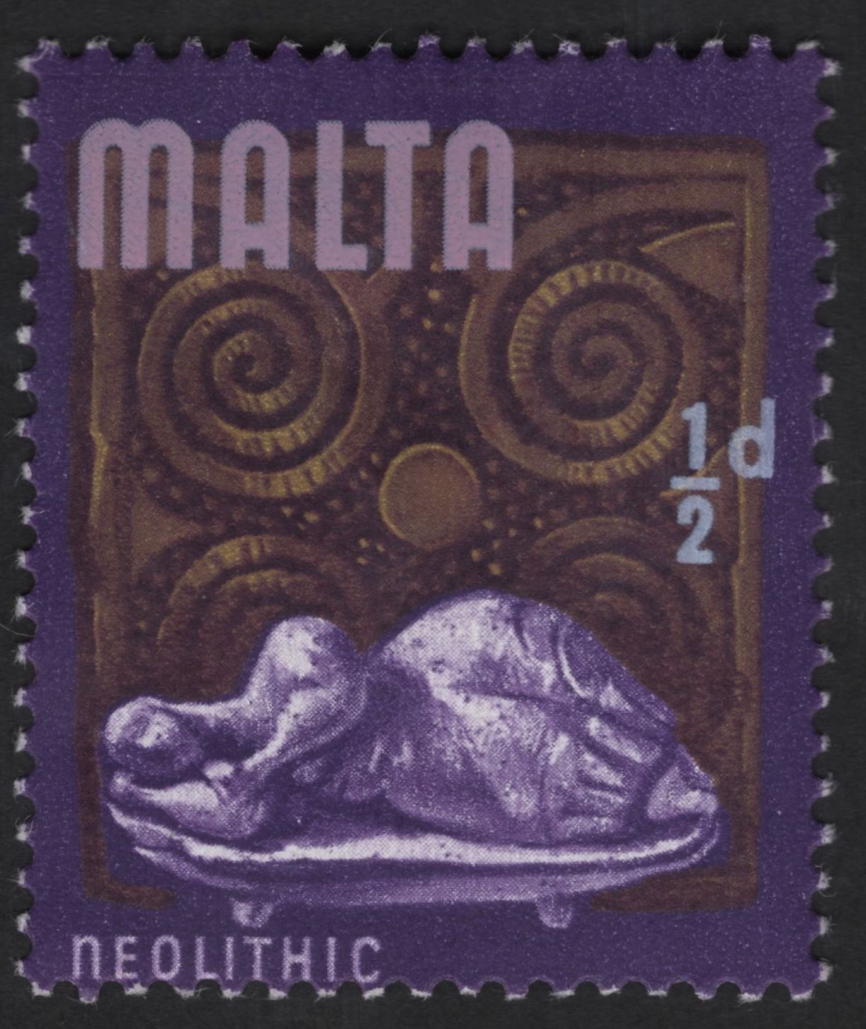 SCG13751 - Malta Prehistoric Heritage Stamps – Punic Inscription & Neolithic Figurine