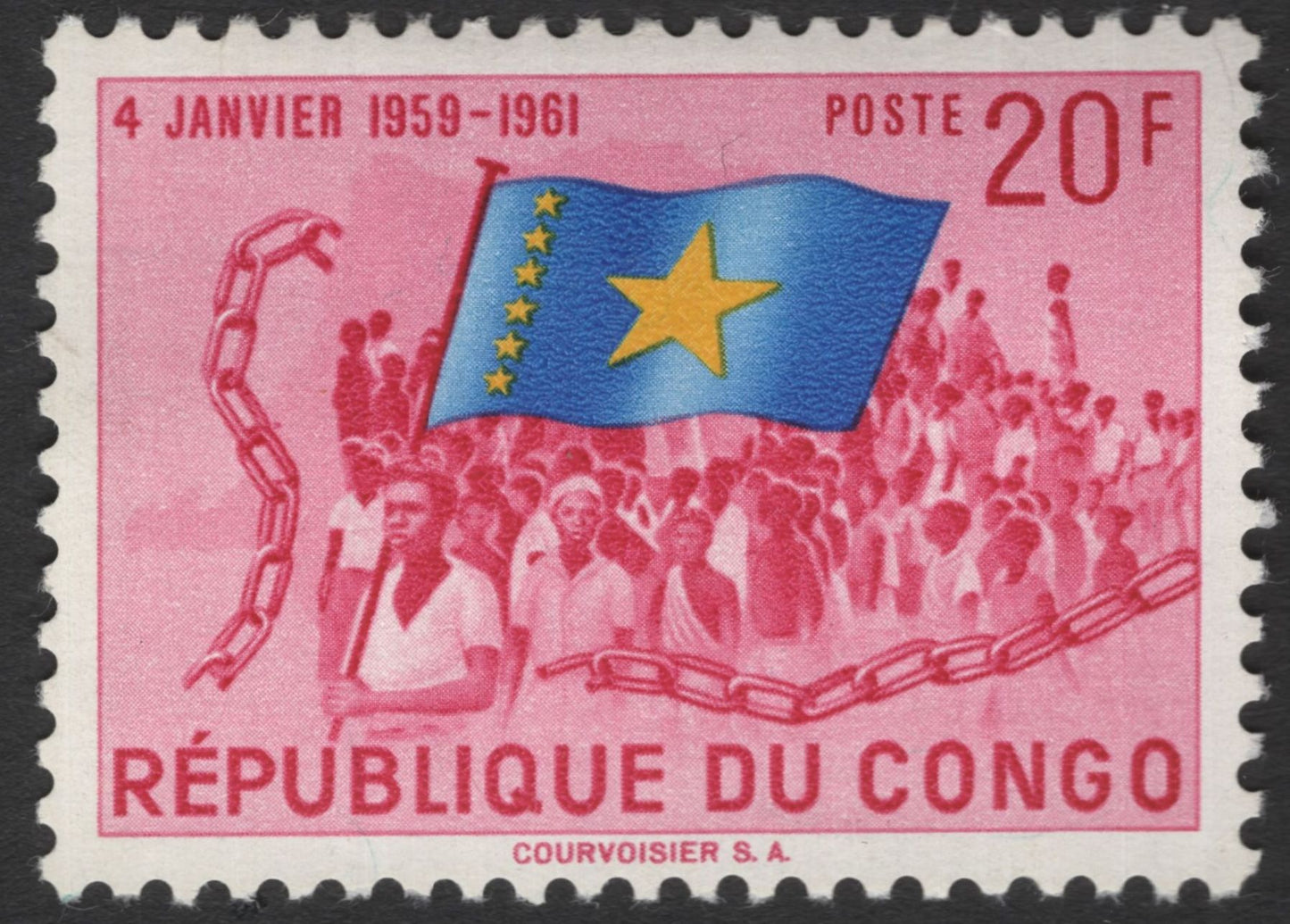 SCG11940 - Republic of the Congo Independence Commemoration (1959–1961) – Broken Chains Issue